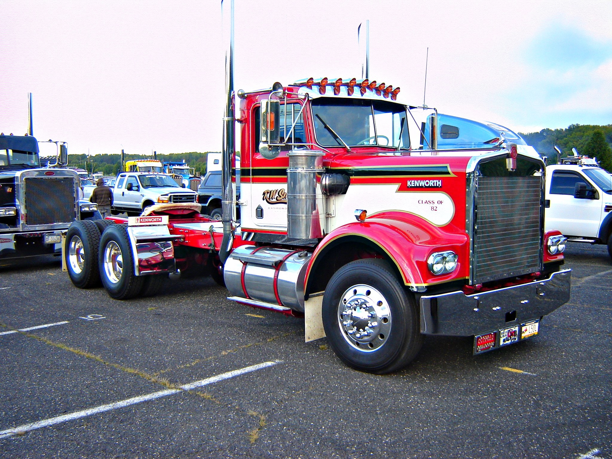 1080P, tractor, kenworth, w900, semi, HD Wallpaper