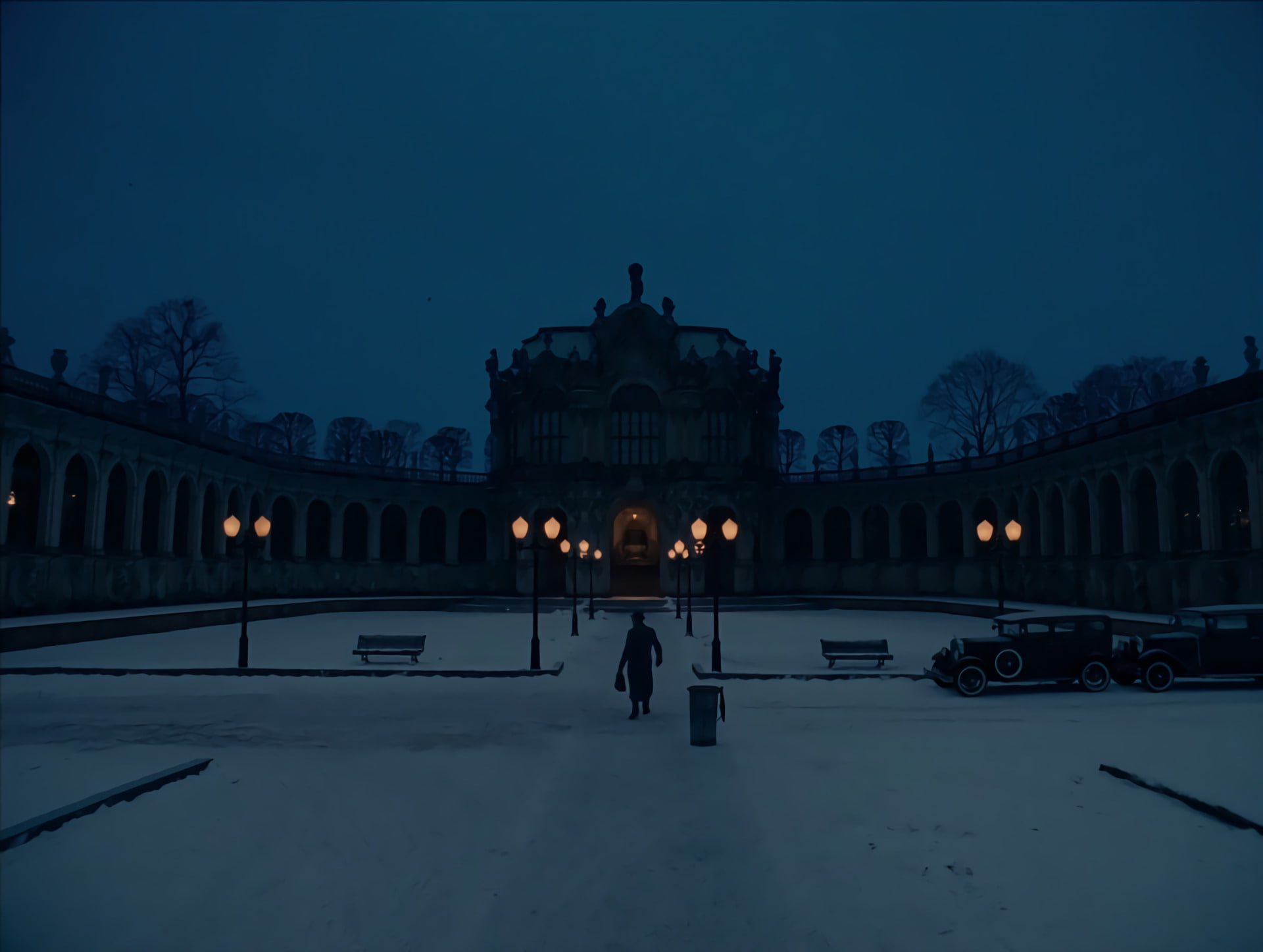 Movie, Courtyard, 1080P, Night, Building, The Grand Budapest Hotel, HD Wallpaper