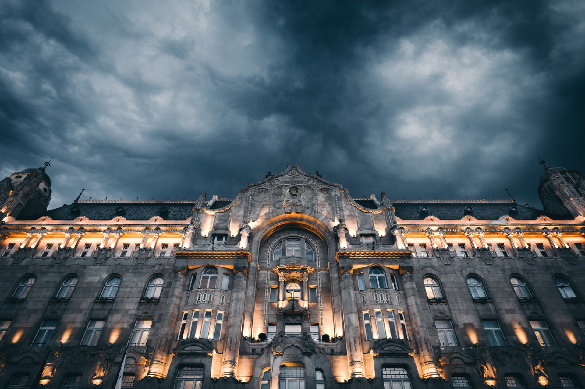Grand Budapest Hotel, 1080P, the city, night, HD Wallpaper