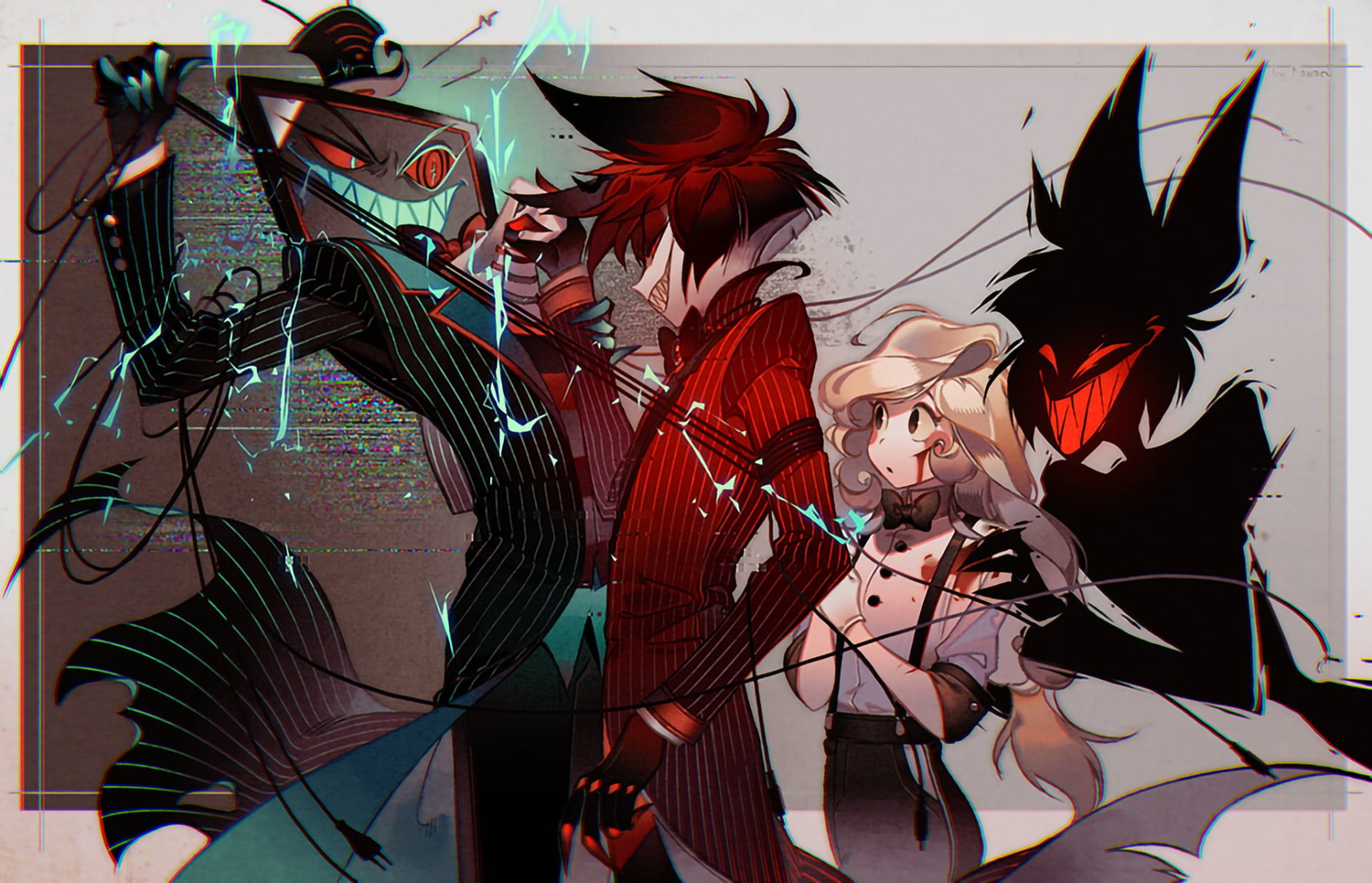 Hazbin Hotel, Alastor (Hazbin Hotel), 1080P, Charlie (Hazbin Hotel), HD Wallpaper