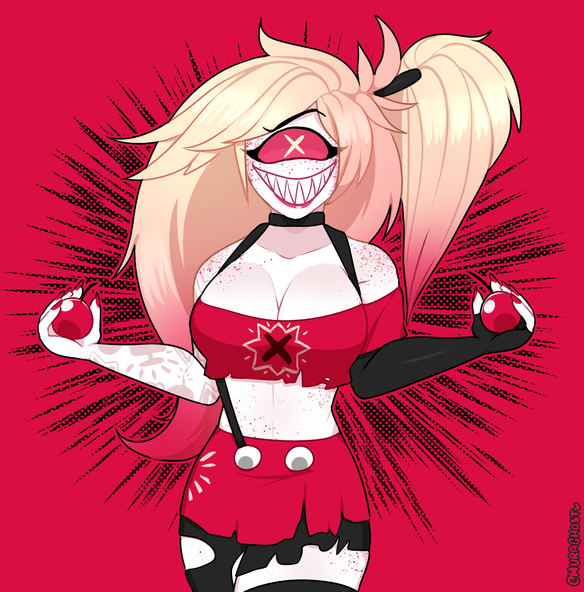 anime girls, Hazbin Hotel, 1080P, Phone HD Wallpaper