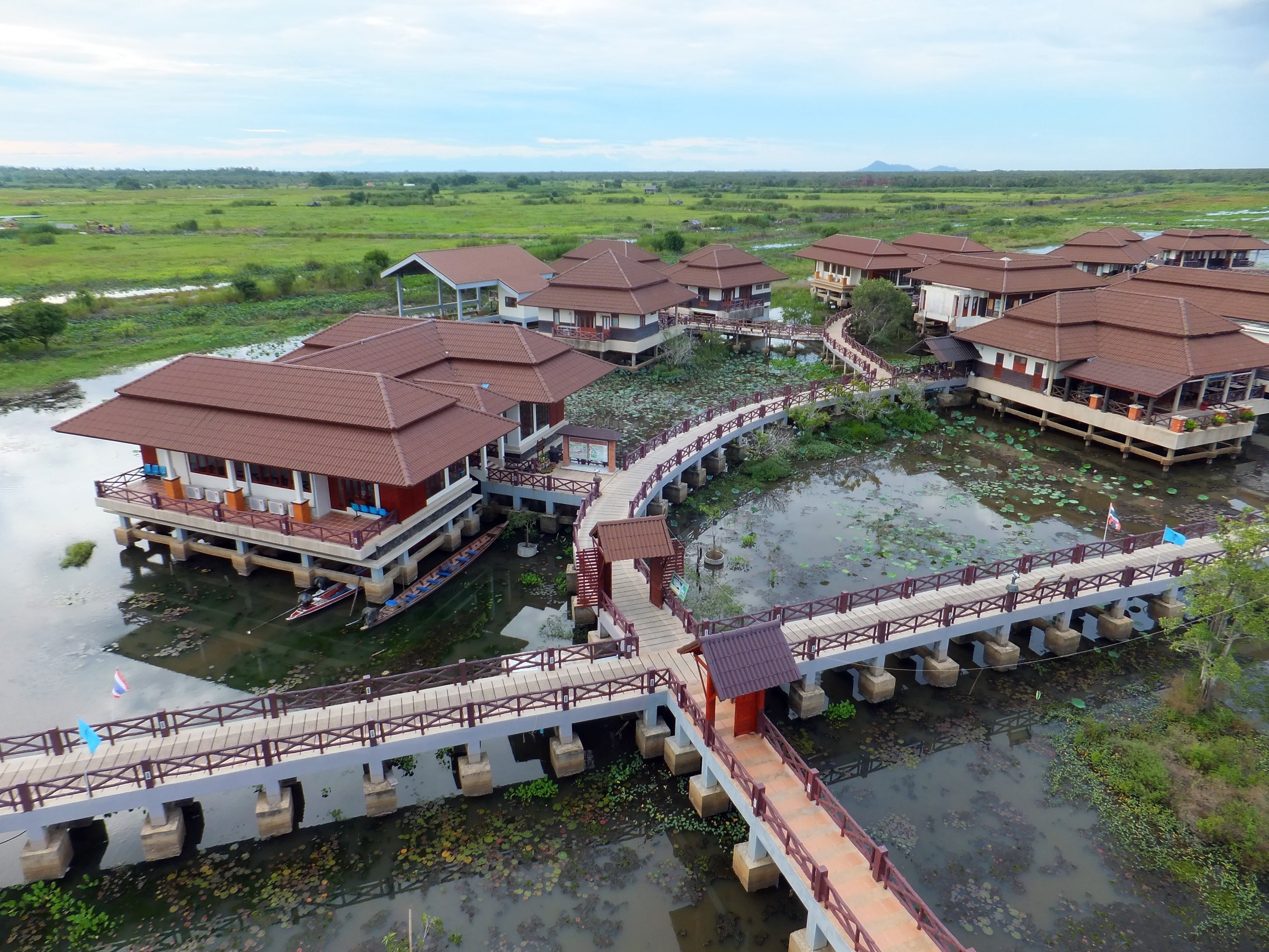 lagoon, river, famous Place, outdoors, homestay, less sea, china - East Asia, tourist attraction, day, hotels, high angle view, no people, cultures, built structure, HD Wallpaper