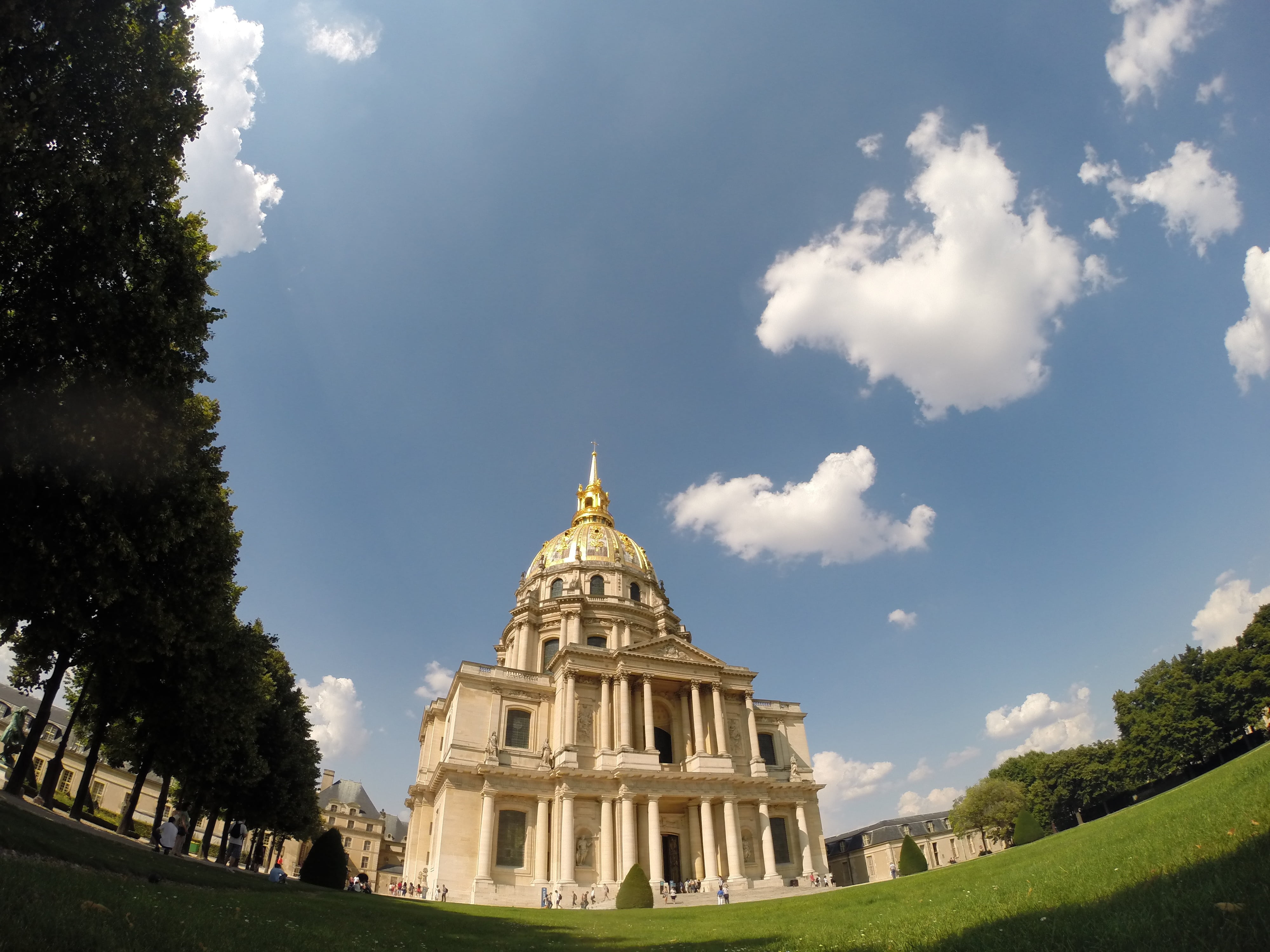 sky, building, paris, travel destinations, building exterior, home, spire, hôtel des invalides, history, disabled, travel, day, ancient civilization, the past, HD Wallpaper