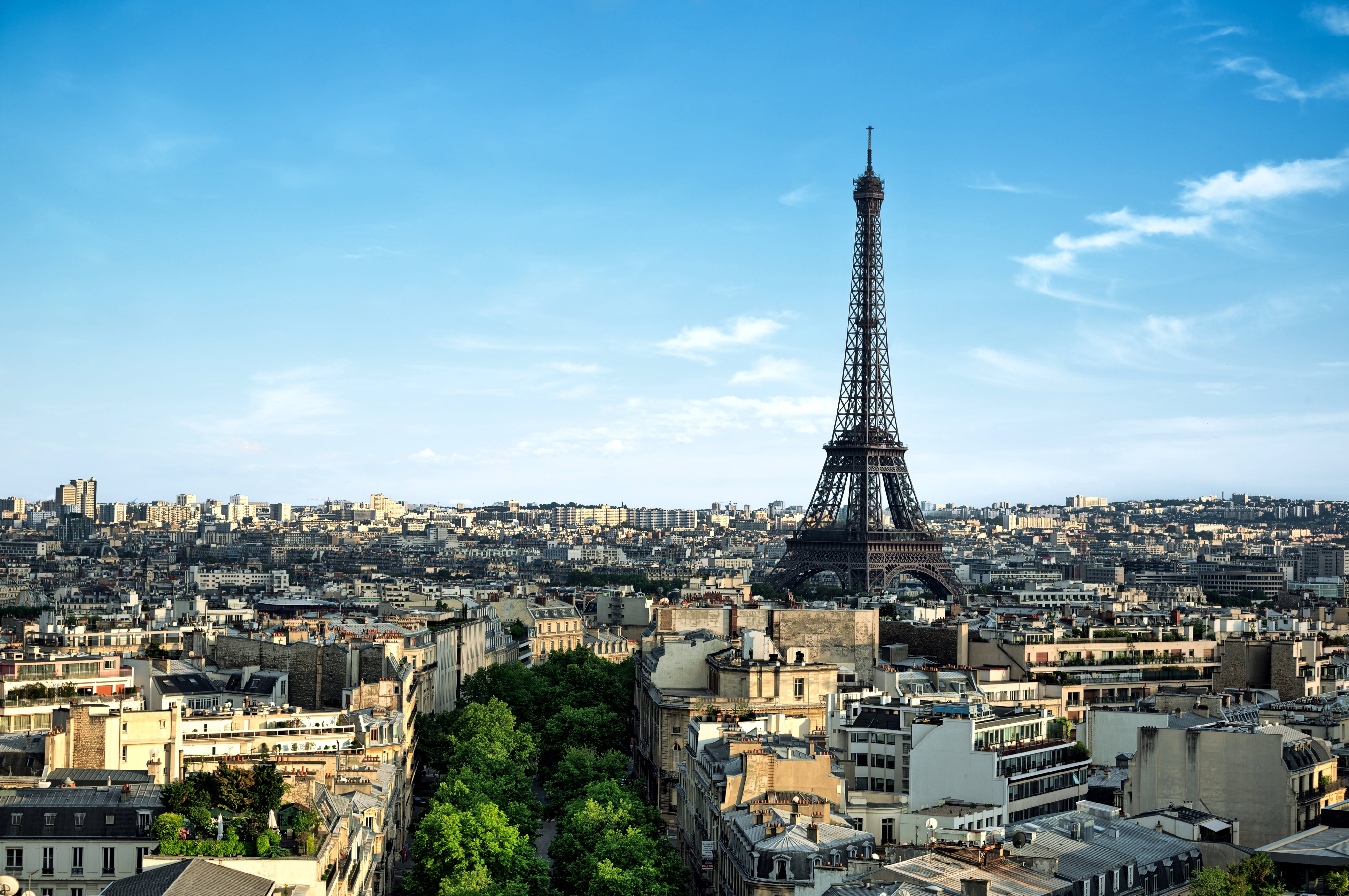 built Structure, travel Destinations, France, tourist, Paris, french Culture, trees, cityscape, day, capital Cities, romance, city, panoramic, building, HD Wallpaper