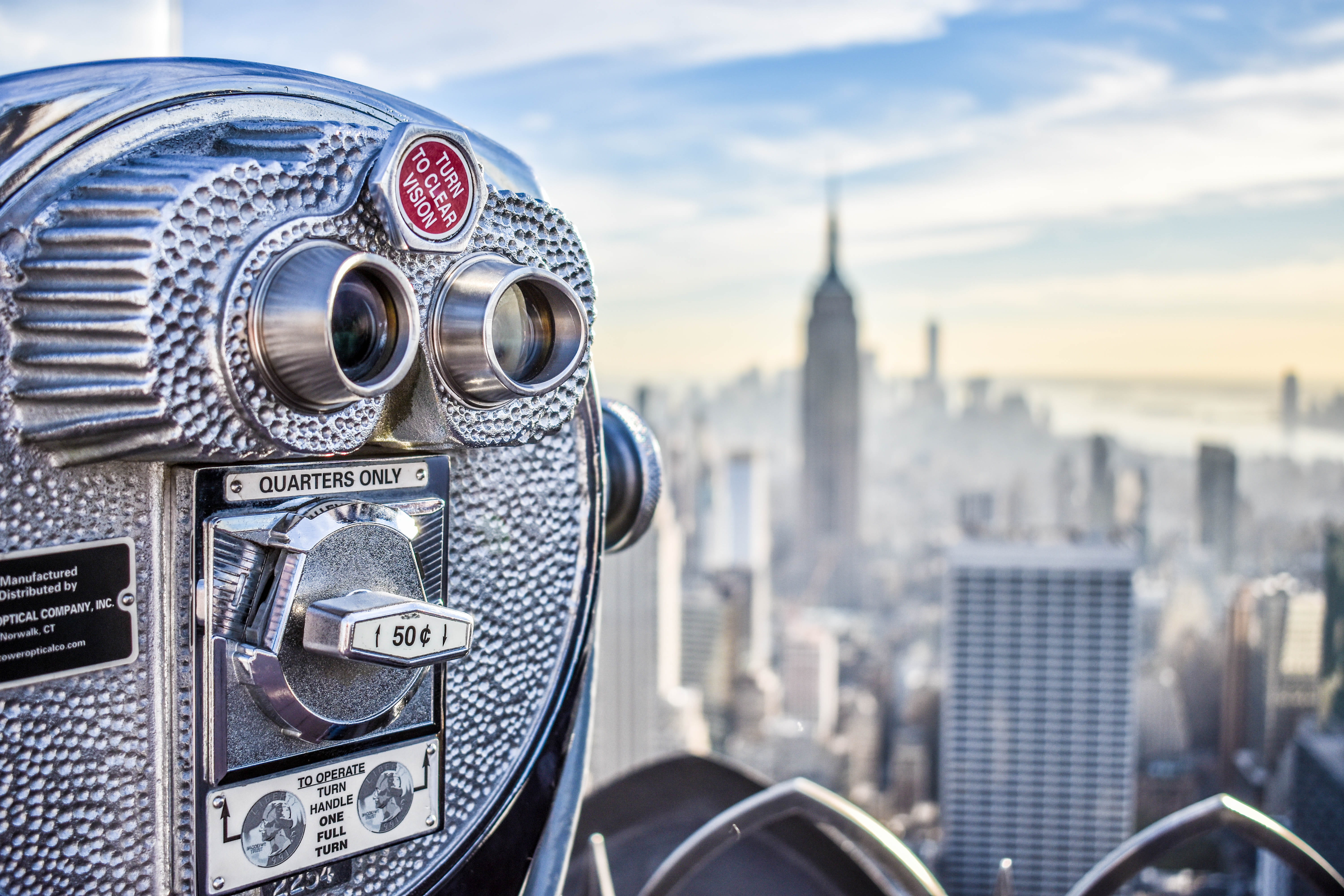 silver colored, financial district, tourism, new york, city, coin-operated binoculars, vintage, coin operated, focus, manhattan, camera, binoculars, travel, HD Wallpaper