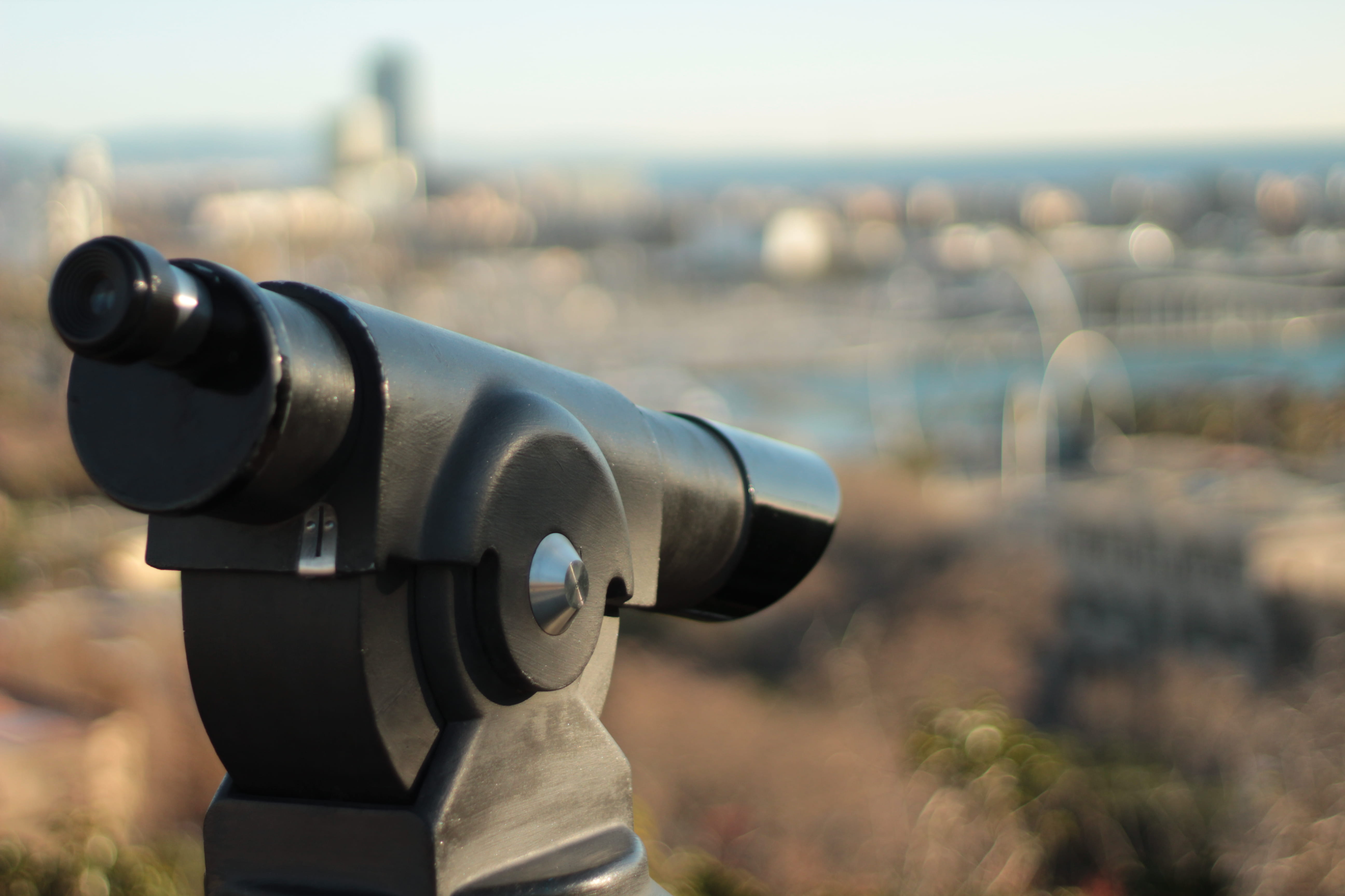 sunlight, hand-held telescope, barcelona, sky, surveillance, binoculars, landscape, spain, 5K, optical instrument, coin operated, nature, sea, no people, HD Wallpaper