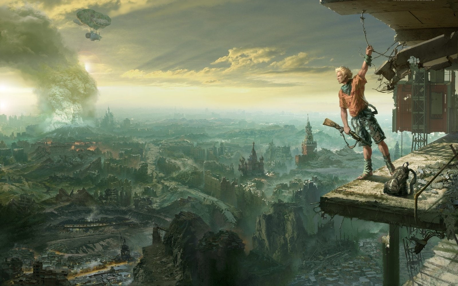 adventure, real people, 720P, Post Apocalyptic, mountain, rock, day, men, Sci Fi, leisure activity, lifestyles, full length, sky, solid, nature, beauty in nature, HD Wallpaper