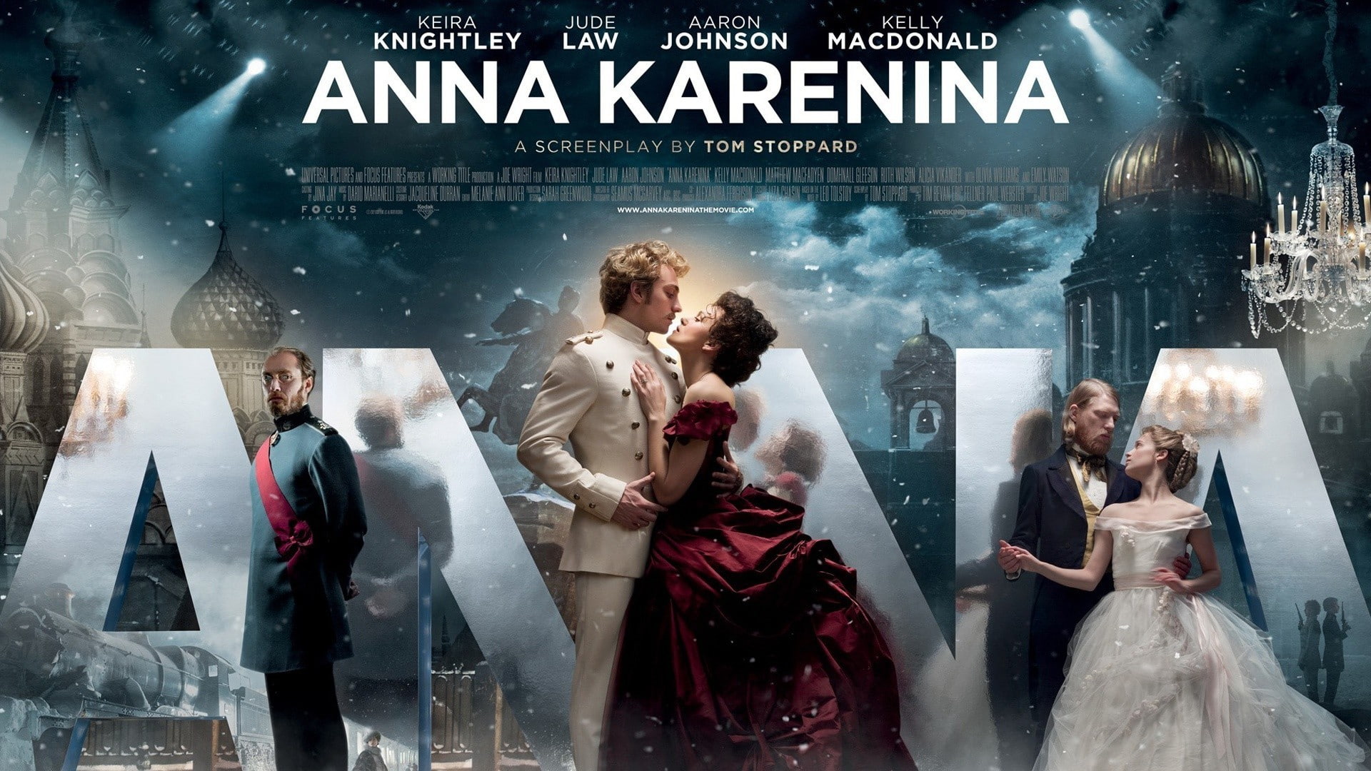 Keira Knightley, Jude Law, movies, 1080P, Anna Karenina, HD Wallpaper