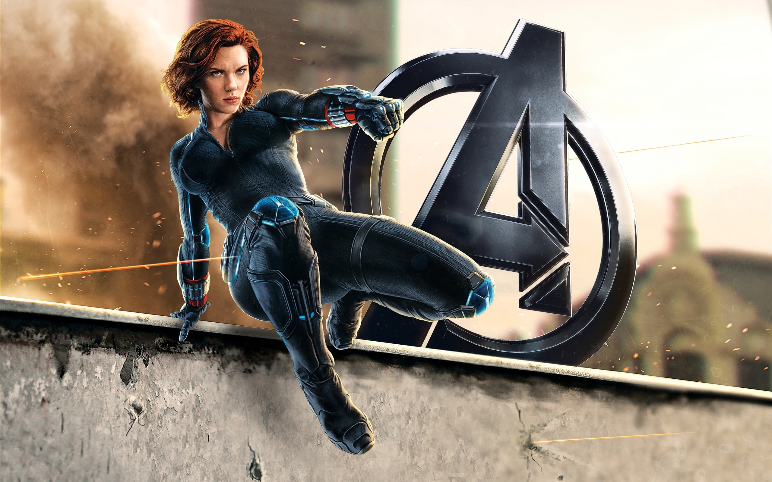 Johansson, Ultron, Scarlett, Widow, Avengers, Age, 2K, Black, HD Wallpaper