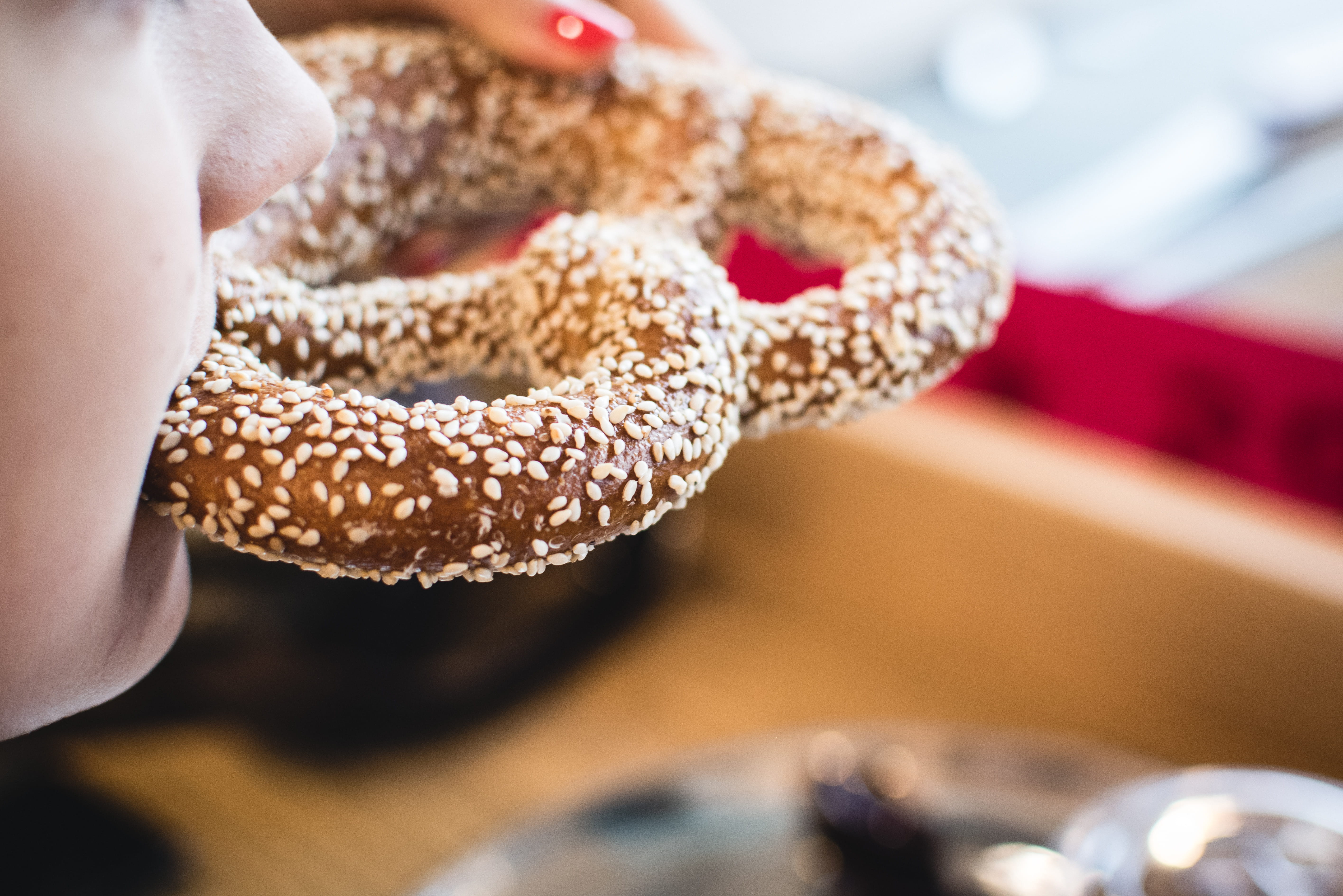 seeds, selective focus, pretzel, food and drink, high angle view, snack, unhealthy Eating, sesame, food, close up, focus on foreground, close-up, no people, HD Wallpaper