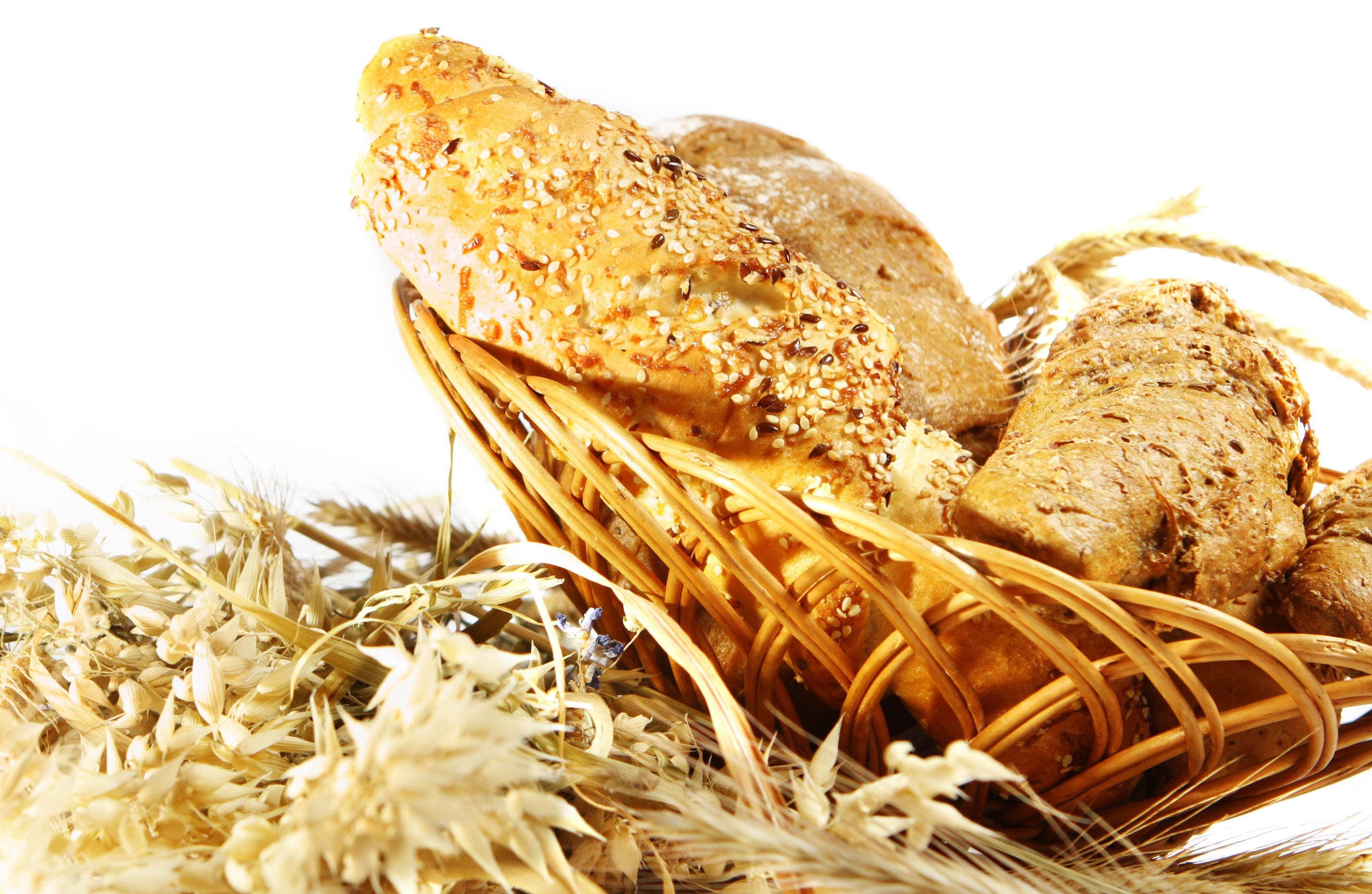 indoors, cultures, baguette, baking, barley, wellbeing, food, loaf of Bread, straw, pastry, flour, dieting, backgrounds, crop, no people, bakery, baked, HD Wallpaper
