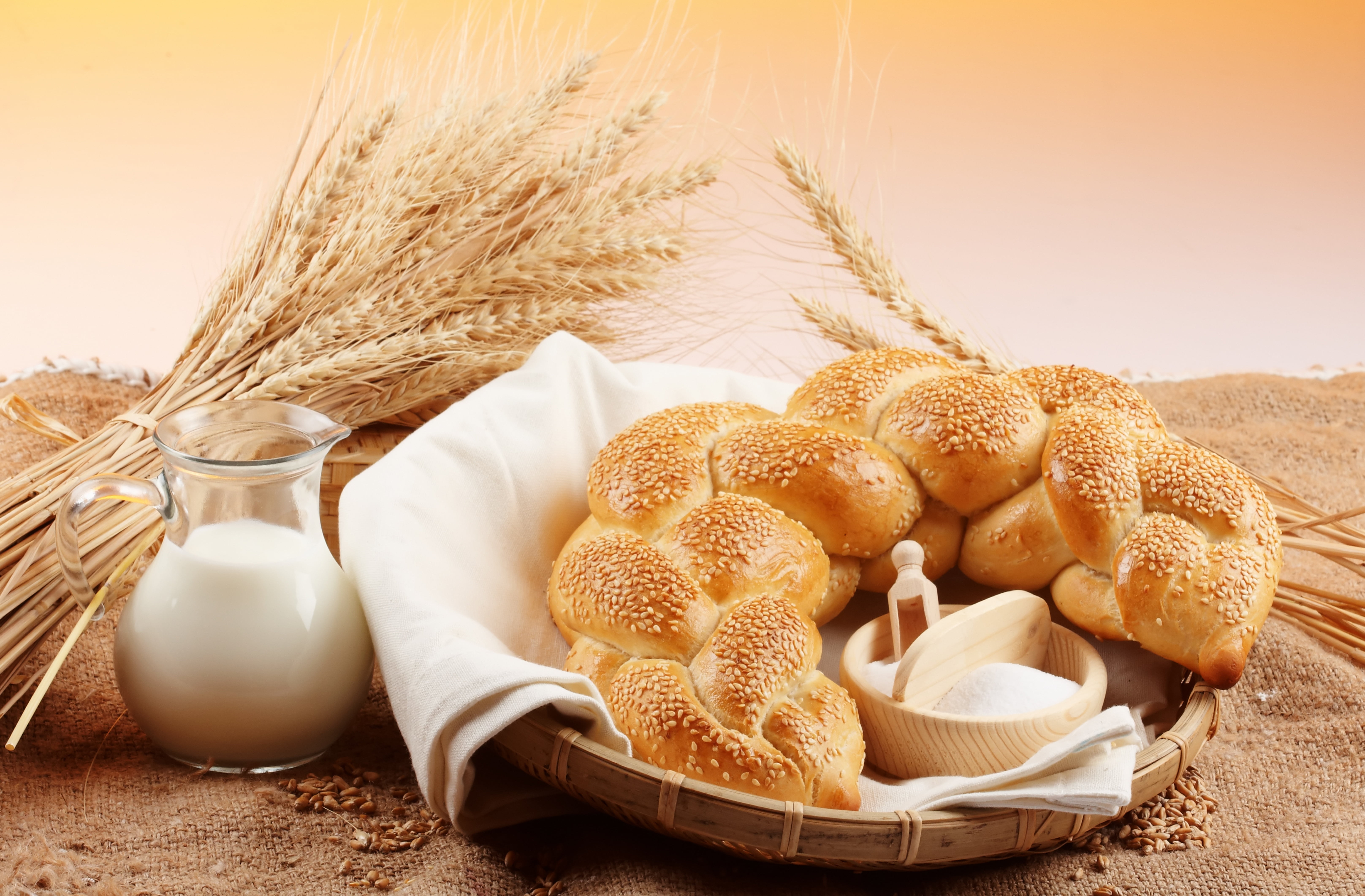 rural Scene, backgrounds, pastry, barley, cultures, gold Colored, wheat, sesame, bun, meal, dry, pitcher, bread, milk, yeast, gourmet, crop, rye - Grain, HD Wallpaper