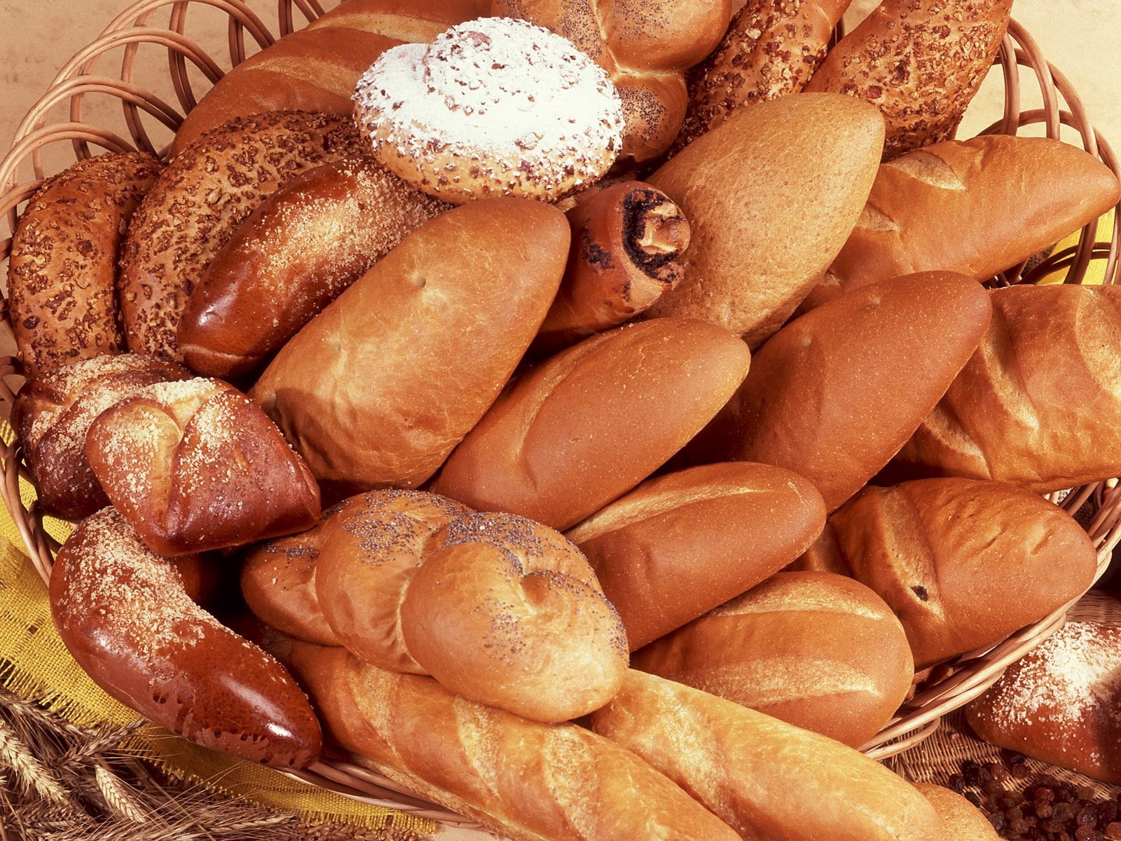 food and drink, 720P, healthy Eating, still life, bread, cereal Plant, baguette, wholegrain, indoors, table, flour, seed, no people, baked, freshness, HD Wallpaper