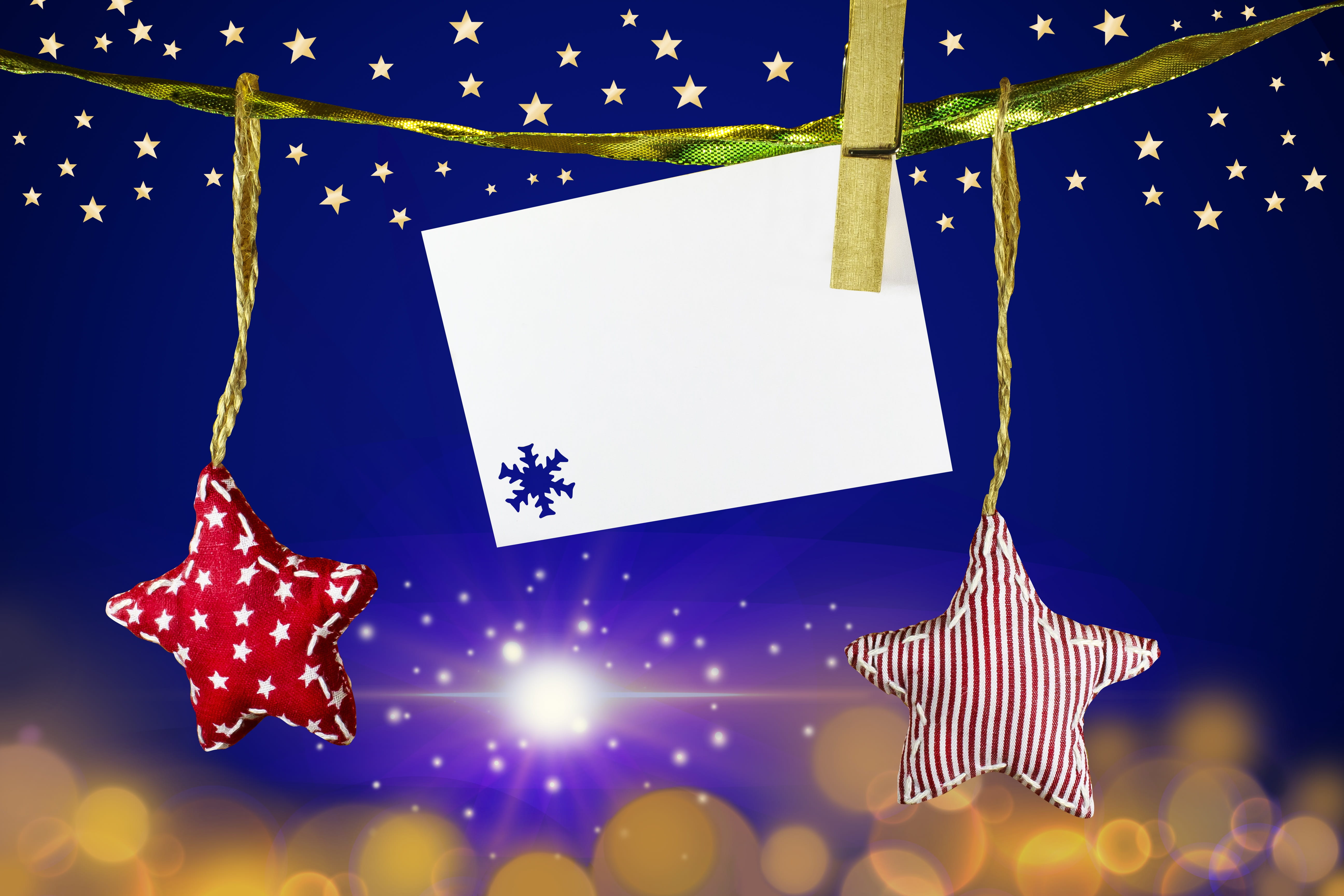 christmas decoration, map, clothes peg, lighting equipment, hanging, red white, 5K, star, hand labor, blue, christmas ornament, decoration, sky, event, HD Wallpaper
