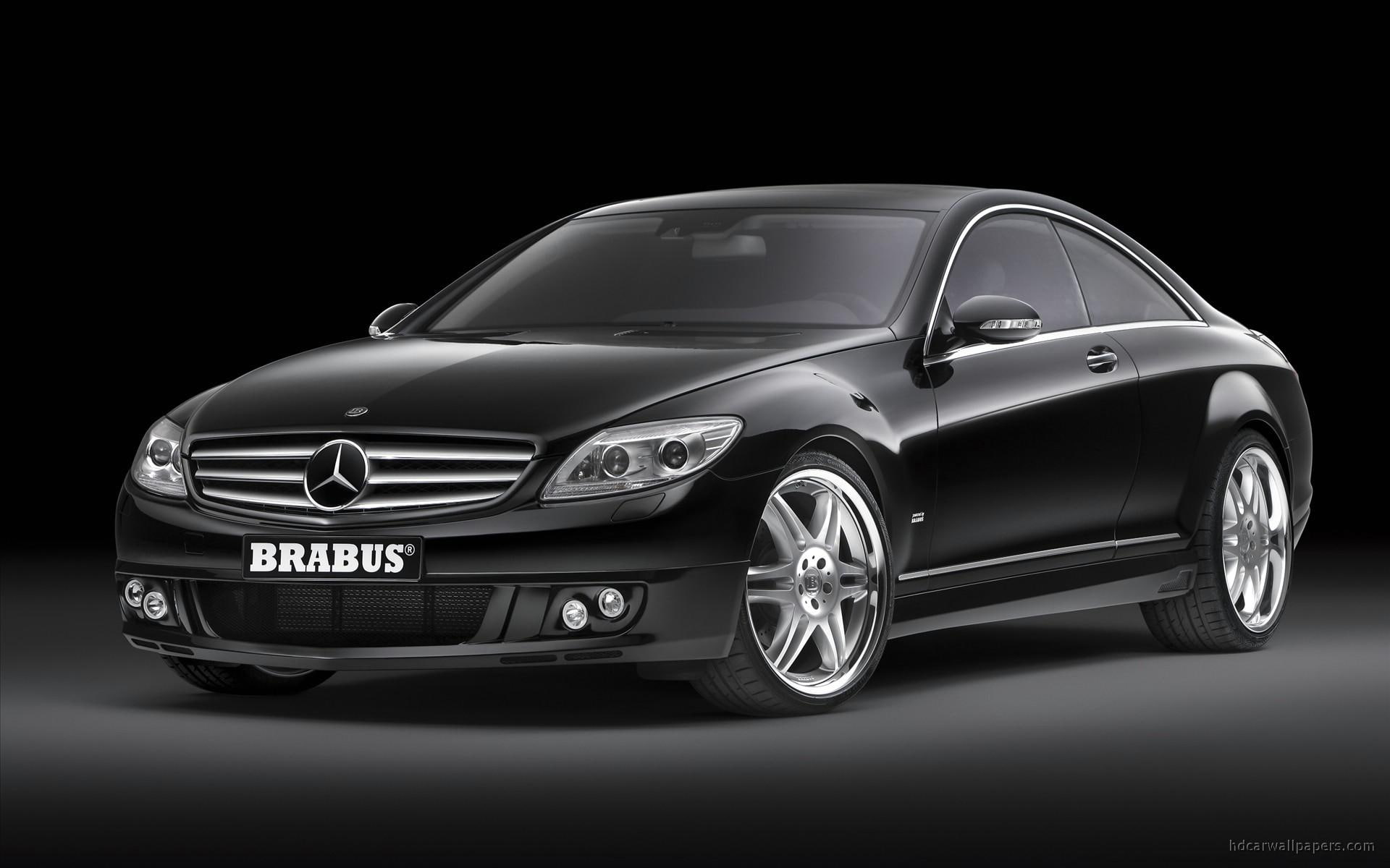 cars, s, 1080P, black, brabus, coupe, benz, mercedes, mercedes benz, sv12, 2008, biturbo, sv, HD Wallpaper
