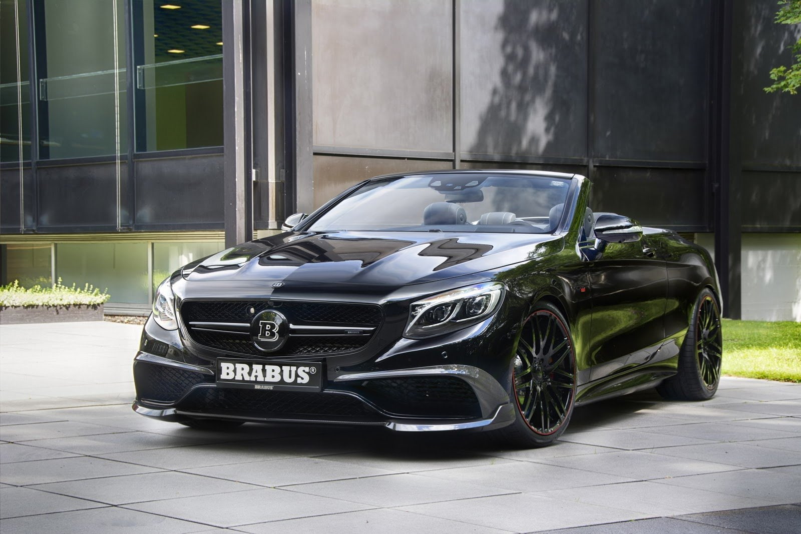 biturbo, brabus, cars, 720P, black, mercedes, s850, cabriolet, 2016, modified, HD Wallpaper