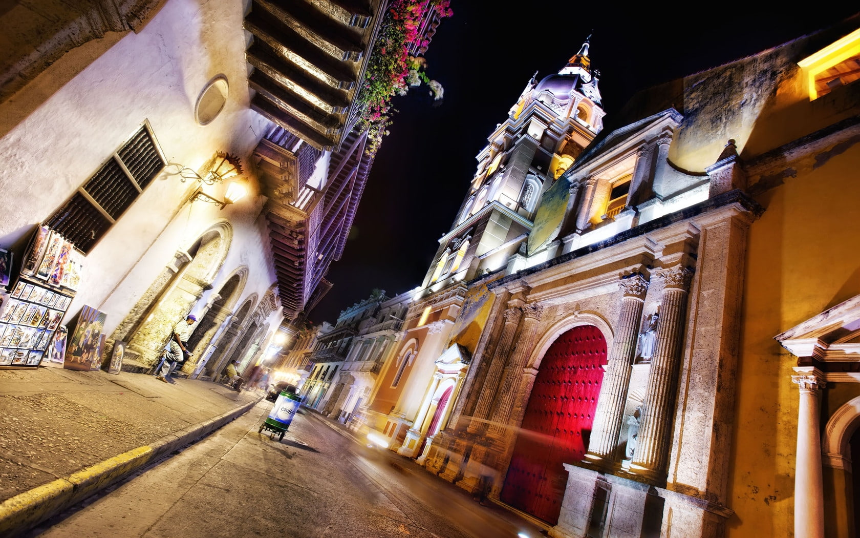 720P, cartagena, colombia, night, HD Wallpaper