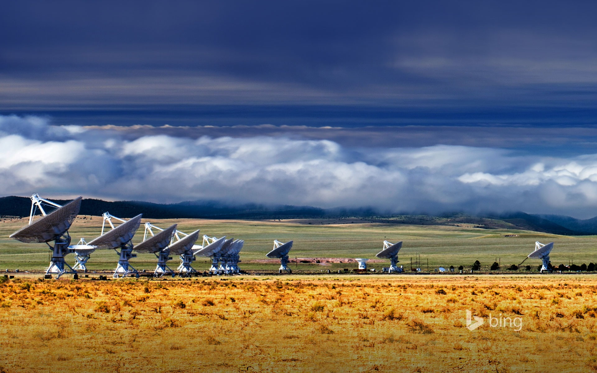 vertebrate, group of animals, satellites, tranquil scene, parabolic, satellite, scenics - nature, sky, day, no people, bing, field, gray, outdoors, HD Wallpaper
