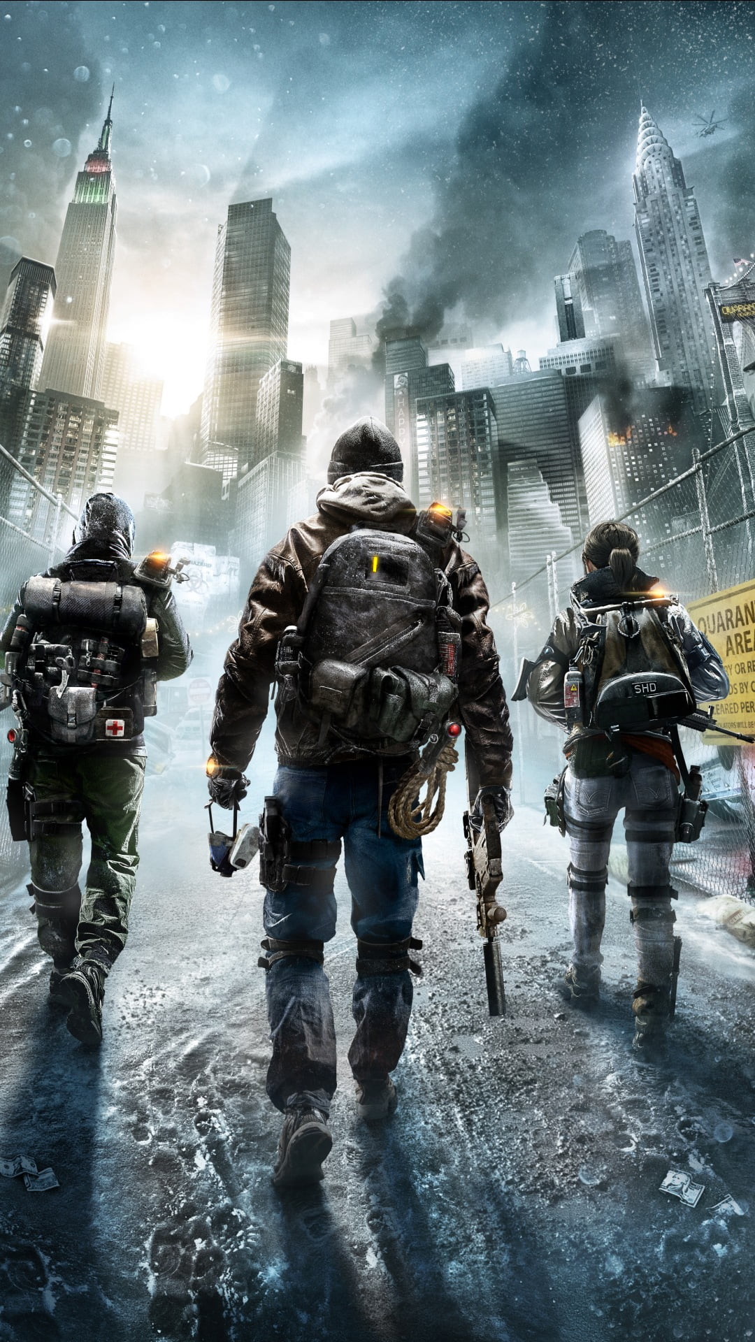 gun, protection, illustration, architecture, conflict, s, 1080P, armed forces, built structure, clancy, artwo, Tom Clancys The Division, government, uniform, Phone HD Wallpaper