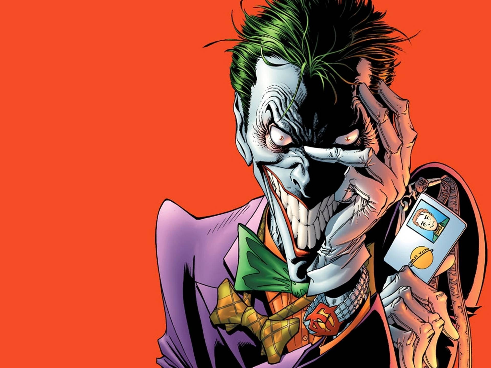 long tooth, green hair, hair, clown, 1080P, tooth, batman, joker, long, green, HD Wallpaper