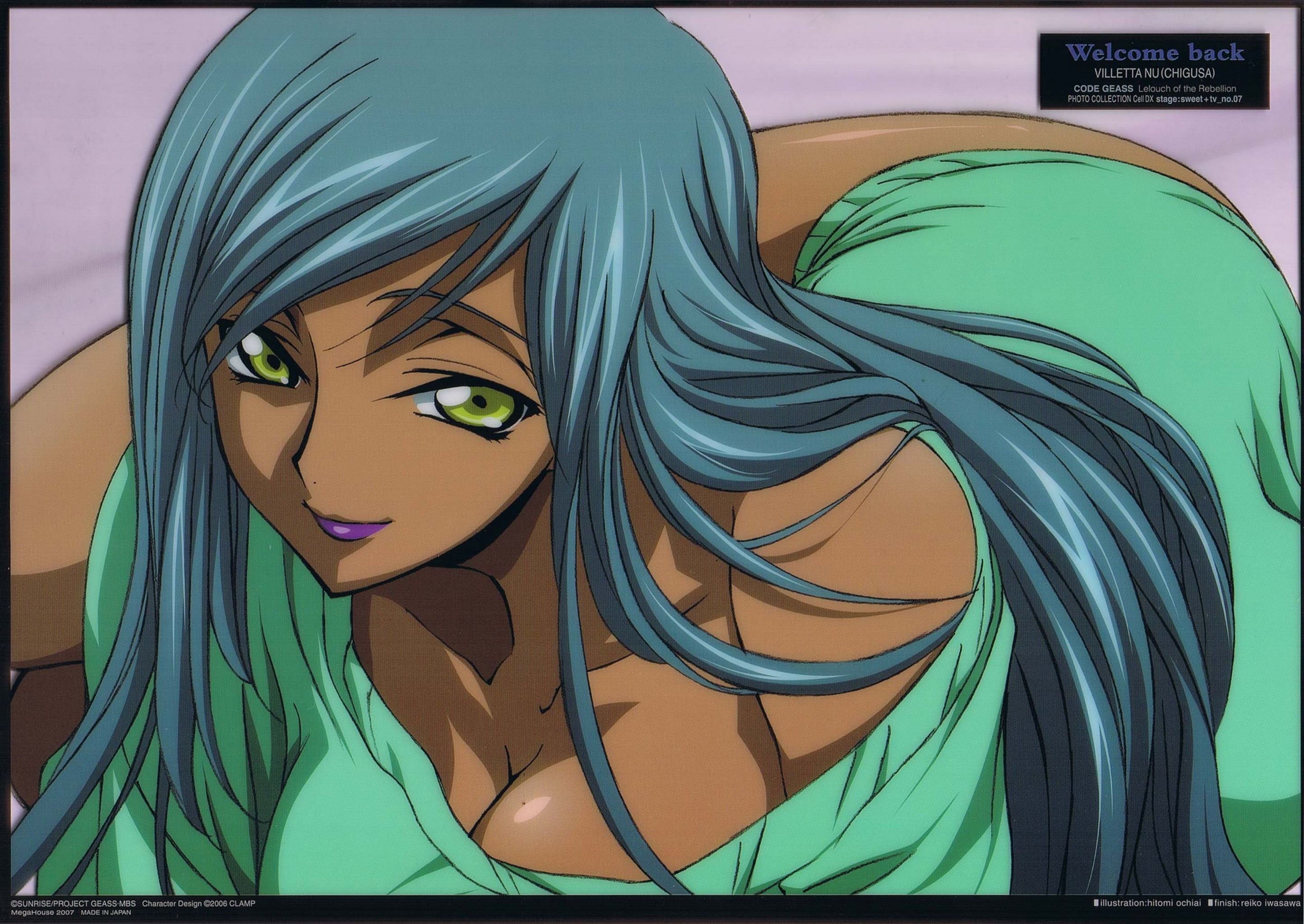 transfer print, auto post production filter, creativity, blue, female likeness, hairstyle, multi colored, Code Geass, Villetta Nu, 2K, representation, HD Wallpaper