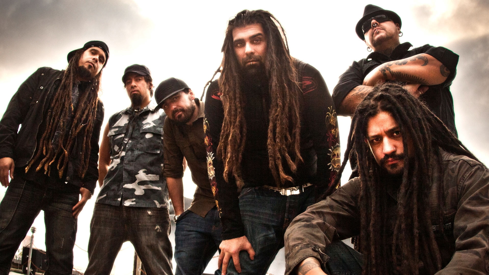 joy, crowd, multi-Ethnic Group, ill nino, adult, dreadlocks, young Men, group Of People, dead, 1080P, glasses, young Adult, friendship, laughing, tattoo, HD Wallpaper