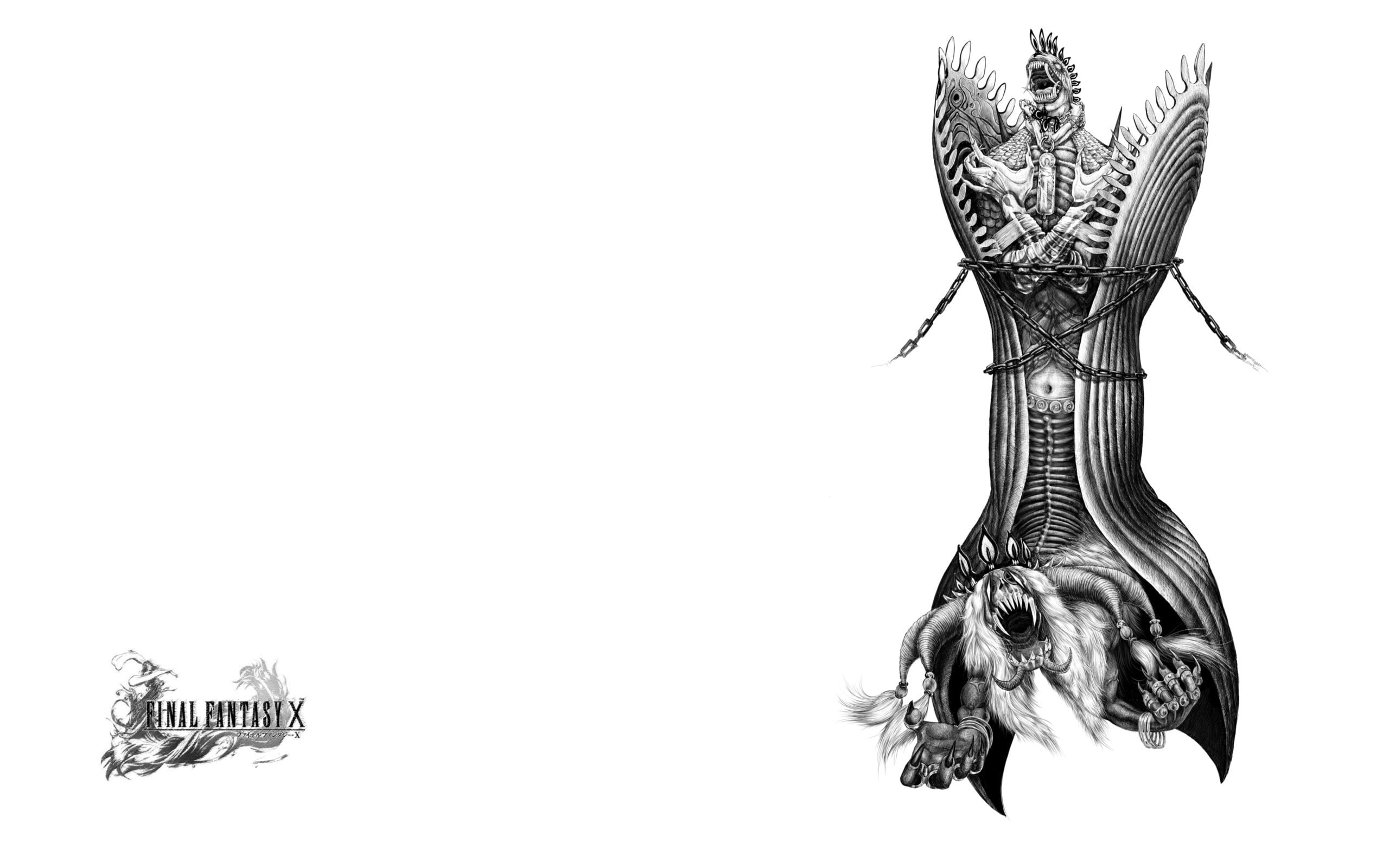 clear sky, low angle view, Final Fantasy, video games, sky, animal wildlife, wall - building feature, copy space, white background, cut out, creativity, HD Wallpaper