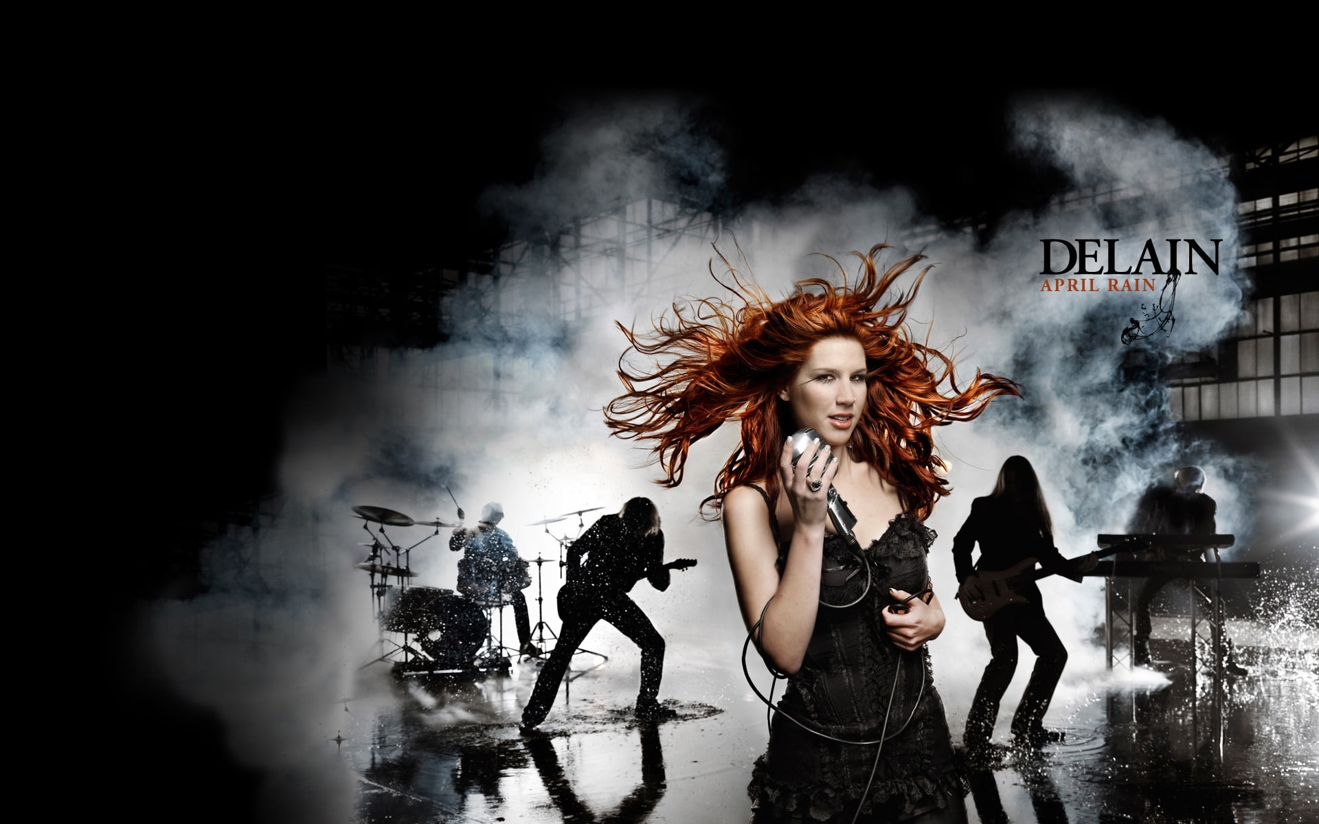 delain, symphonic, dutch, rain, april, metal, 1080P, HD Wallpaper