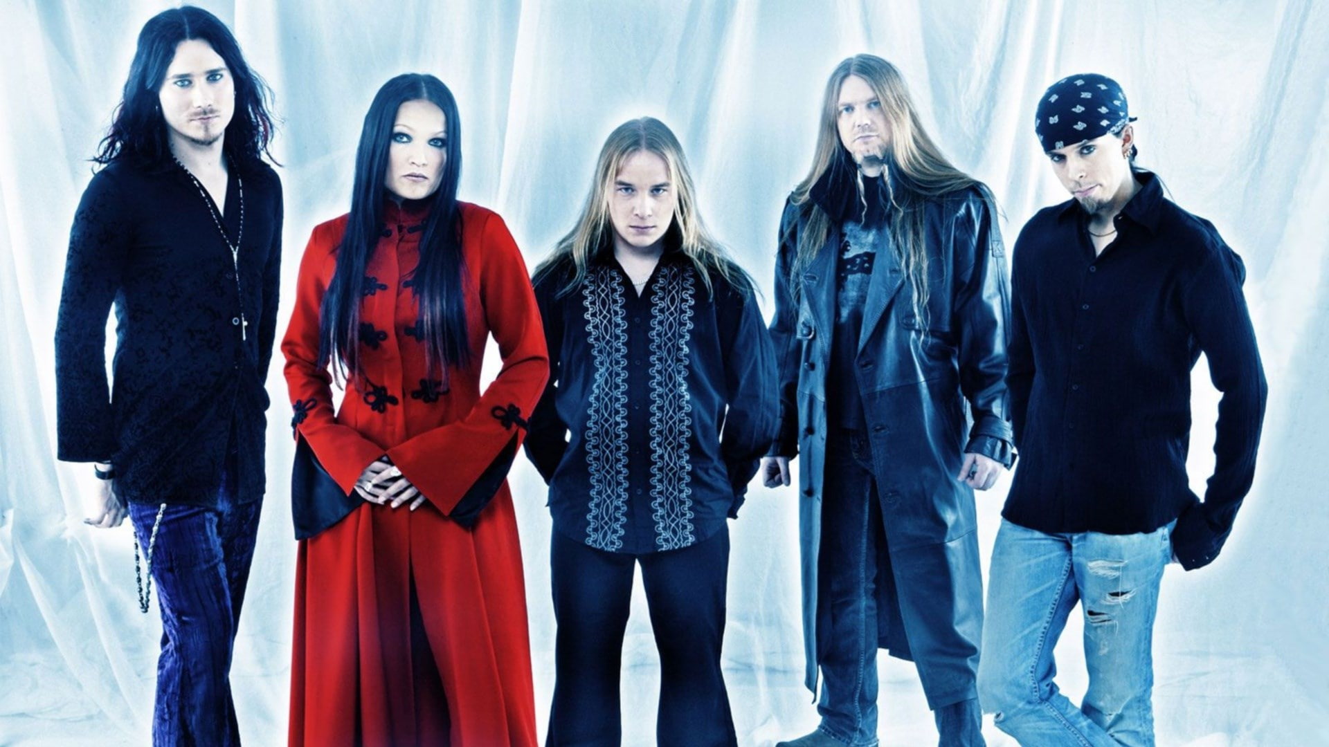 women, 1080P, indoors, men, females, males, group, adult, togetherness, clothing, hairstyle, looking at camera, nightwish, people, teenager, three quarter length, HD Wallpaper