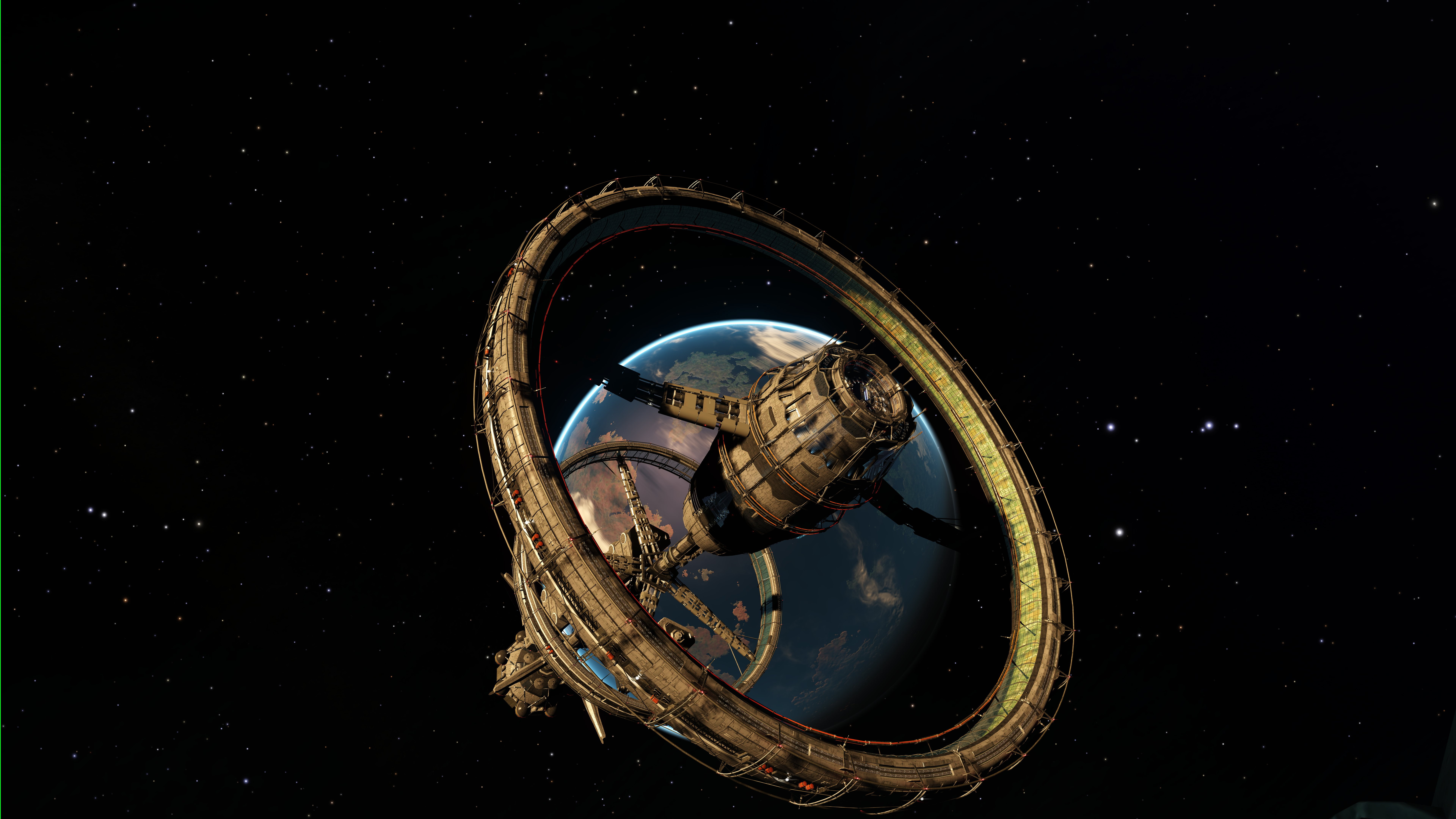 sky, night, shape, no people, action, design, simulator, reflection, sea, sphere, building exterior, online, outdoors, built structure, rpg, sci fi, ELITE, HD Wallpaper