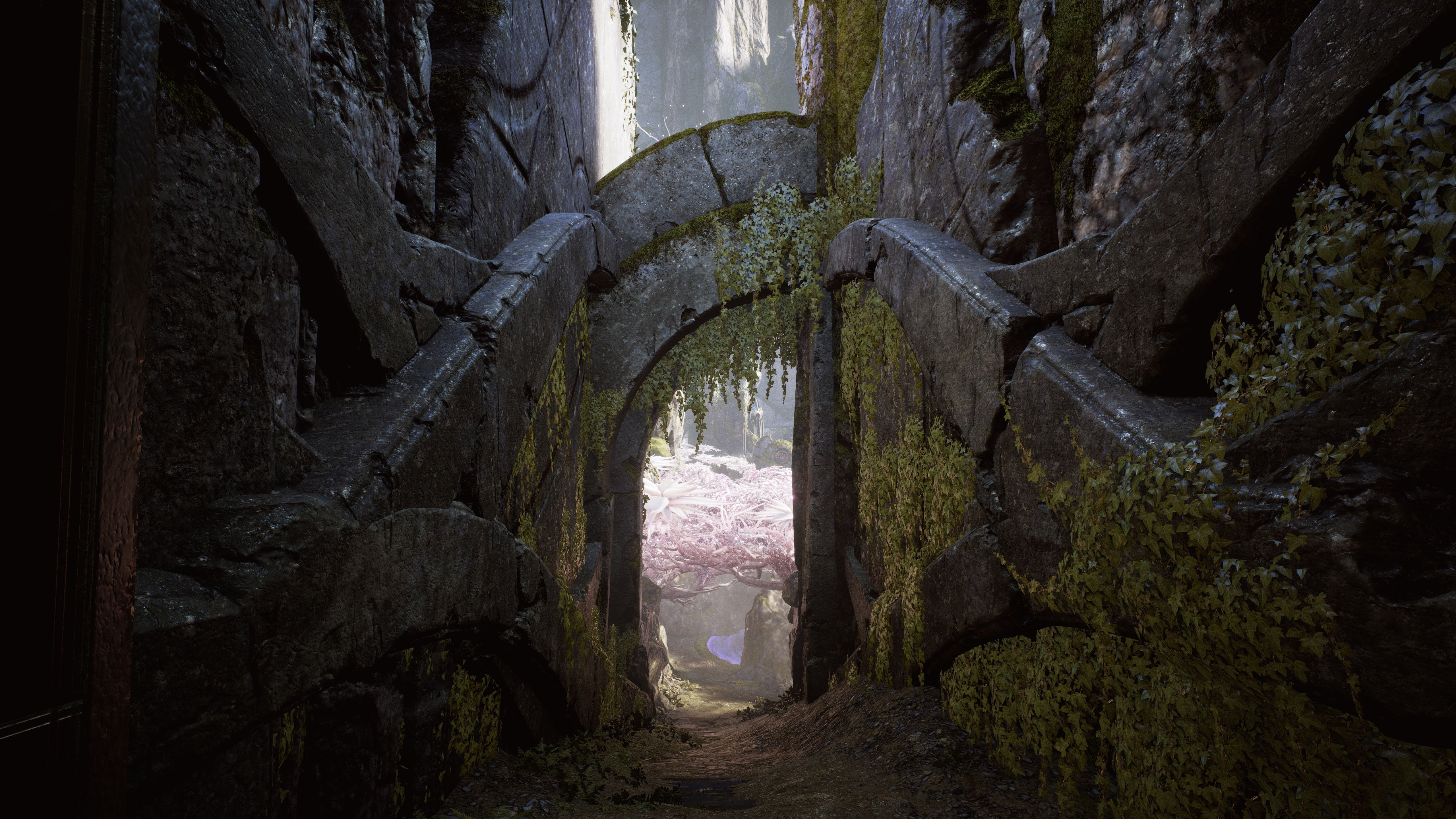 history, warrior, no people, architectural column, shooter, online, built structure, Fighting, plant, rock - object, old, war, 5K, ancient, 5120x2880 px, HD Wallpaper