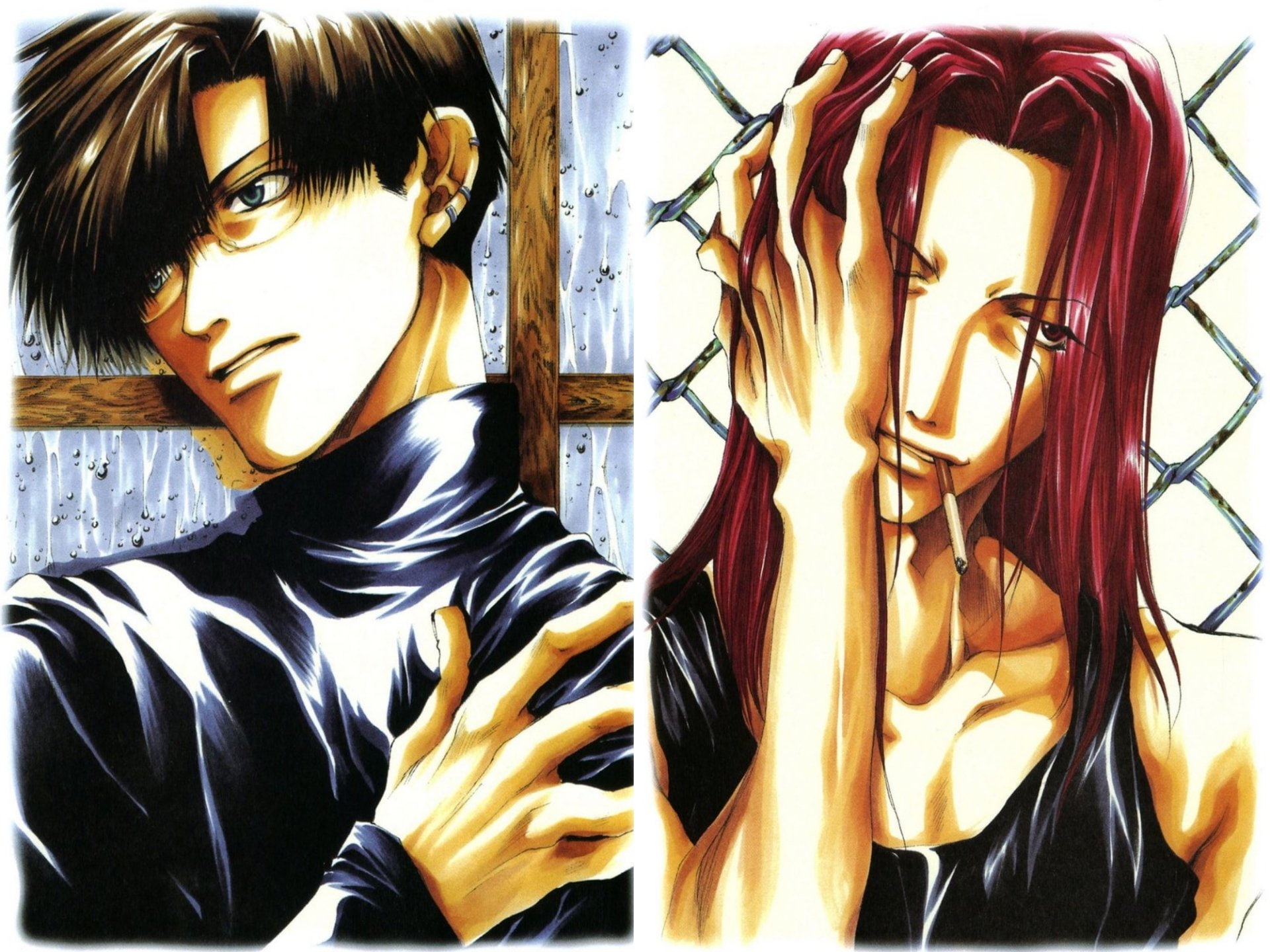 1080P, Saiyuki, Anime, Saiyuki Reload, Cho Hakkai, Sha Gojyo, HD Wallpaper