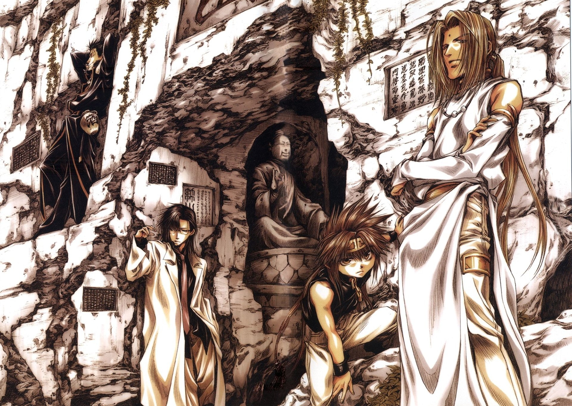 Goku (Saiyuki), Saiyuki, Kenren (Saiyuki), 1080P, Tenpou Gensui, Anime, Konzen Douji, Saiyuki Gaiden, HD Wallpaper