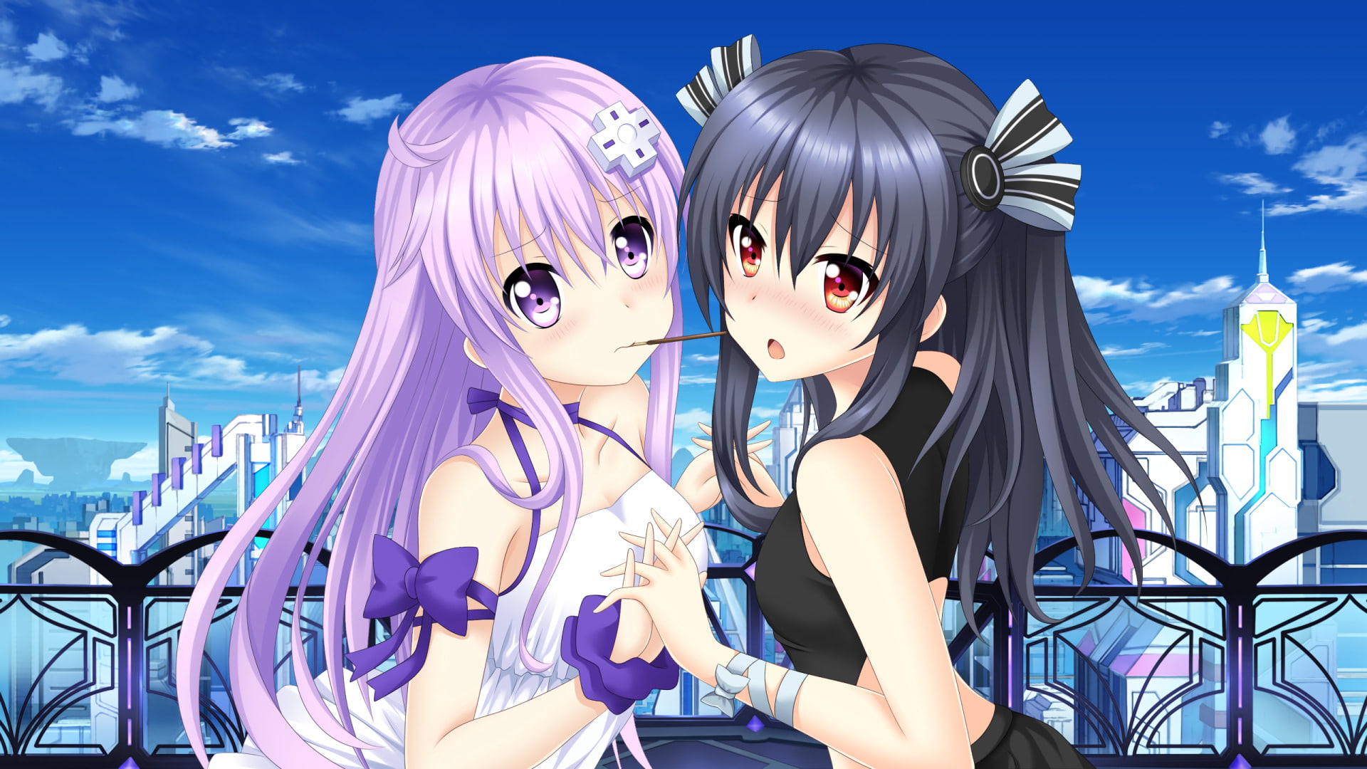 Video Game, 1080P, Uni (Hyperdimension Neptunia), Nepgear (Hyperdimension Neptunia), Hyperdimension Neptunia, HD Wallpaper