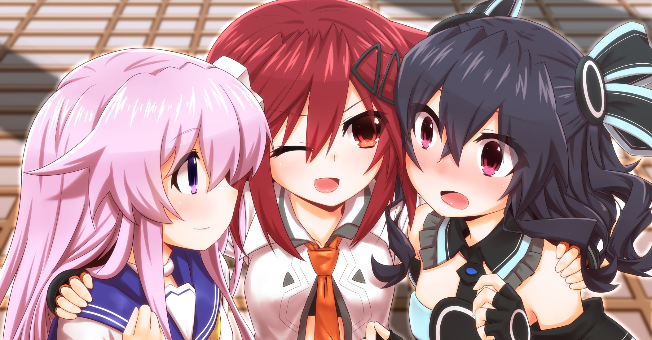 tennouboshi uzume, creativity, 1080P, day, nepgear, mask - disguise, retail, close-up, craft, representation, Anime, art and craft, mask, hyperdimension neptunia, HD Wallpaper