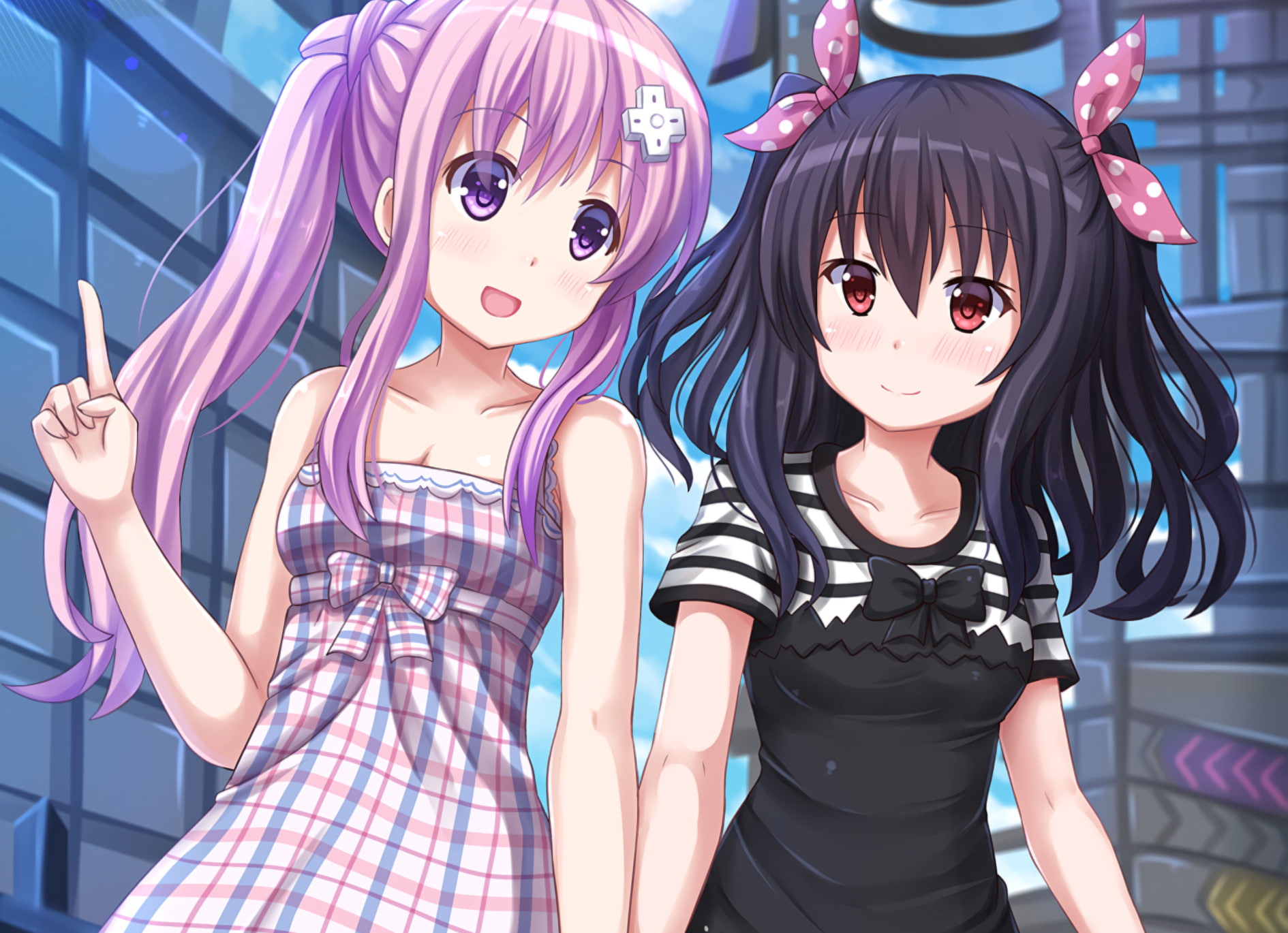 Nepgear (Hyperdimension Neptunia), Hyperdimension Neptunia, Video Game, Uni (Hyperdimension Neptunia), 720P, HD Wallpaper