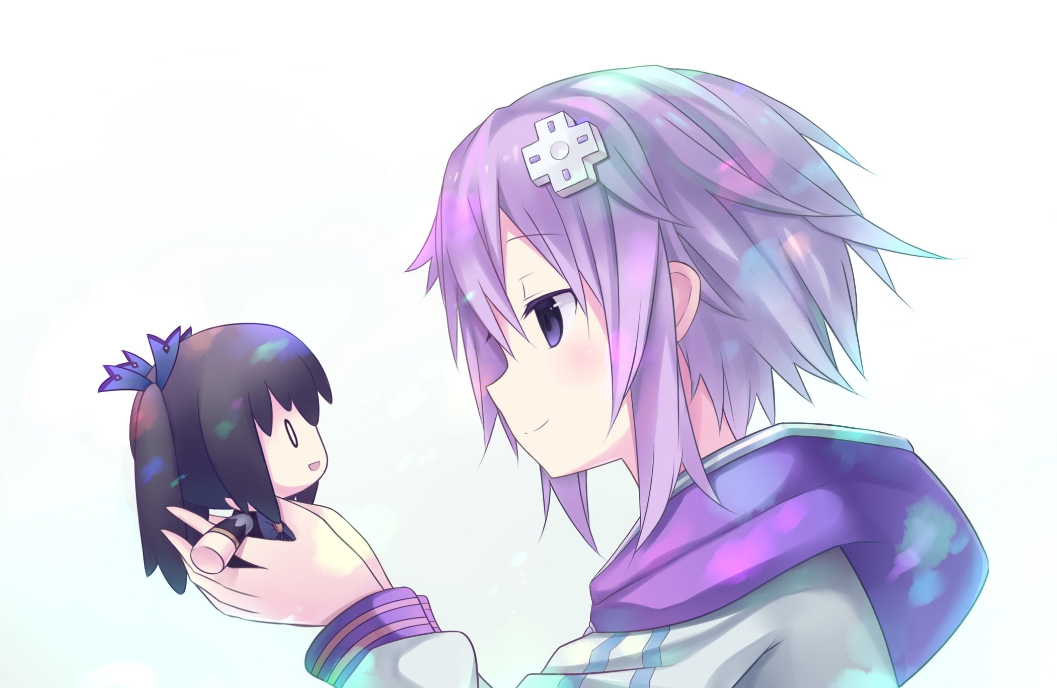 1080P, Video Game, Hyperdimension Neptunia, Noire (Hyperdimension Neptunia), Neptune (Hyperdimension Neptunia), HD Wallpaper