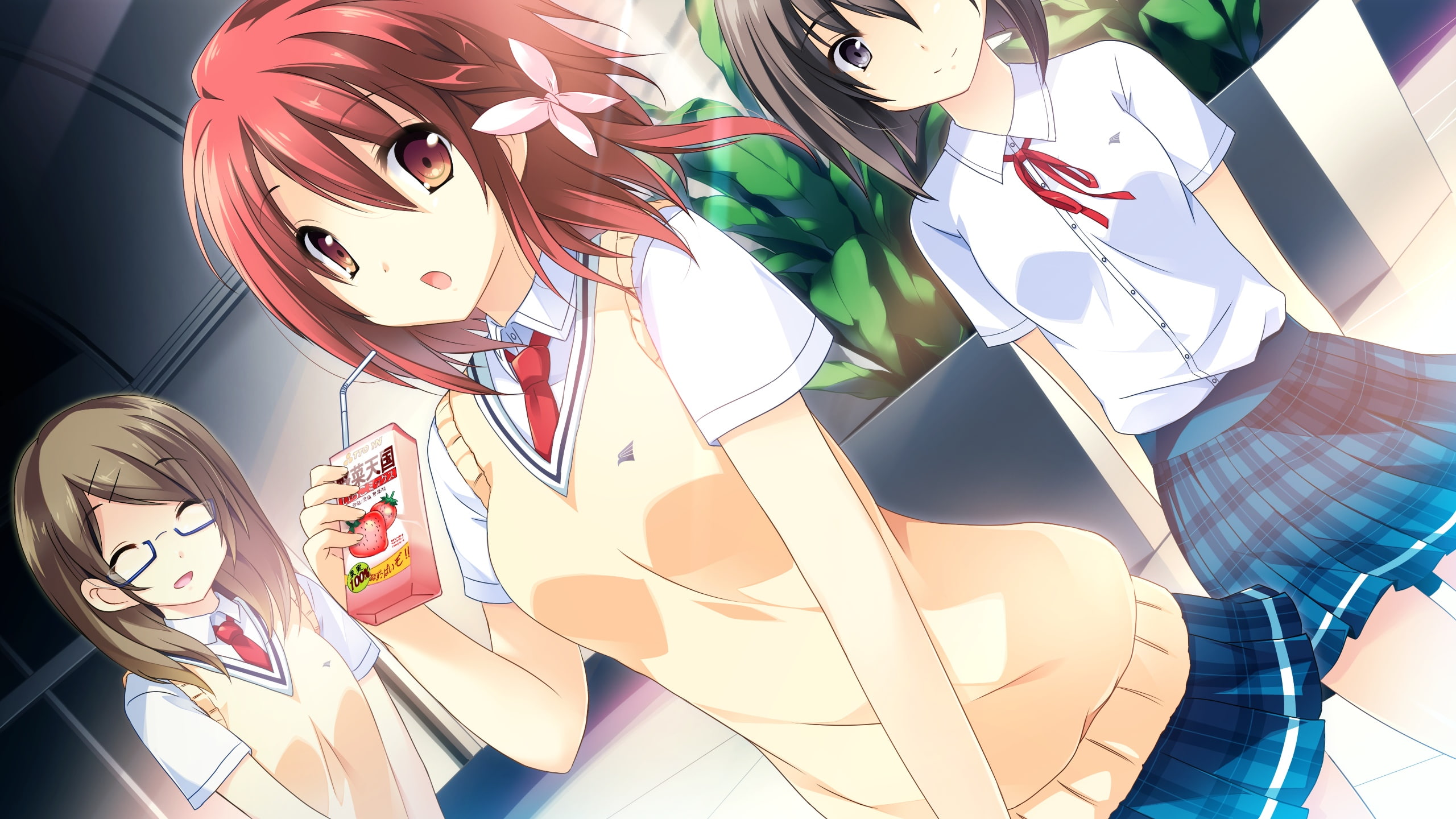 redhead, anime girls, still life, craft, variation, collection, no people, red eyes, creativity, art and craft, Himegi Ageha, kitchen utensil, close-up, HD Wallpaper