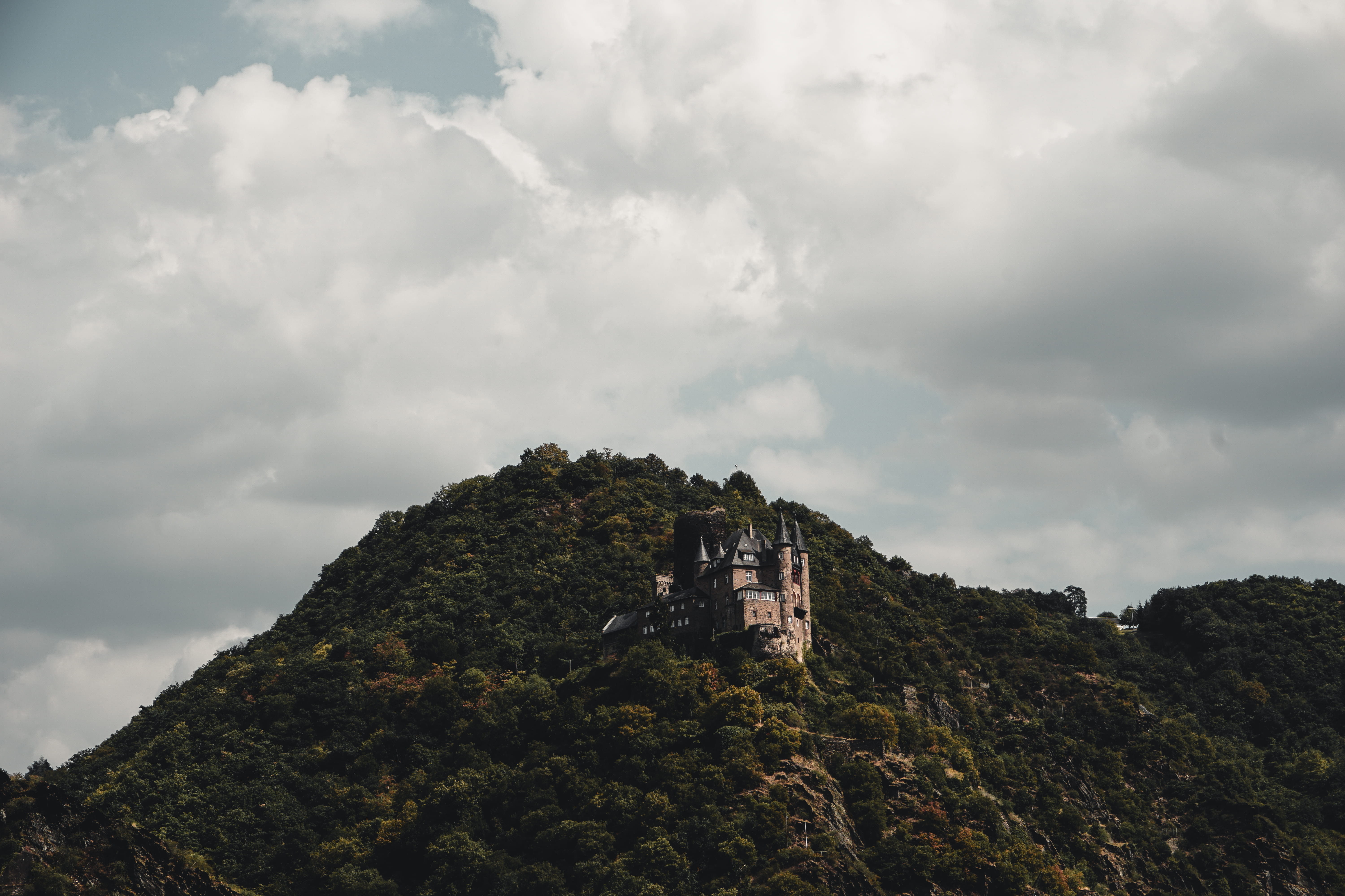 no people, beauty in nature, travel, 5K, military, tree, goarshausen, day, sky, scenics - nature, building exterior, countryside, slope, ancient, nature, HD Wallpaper