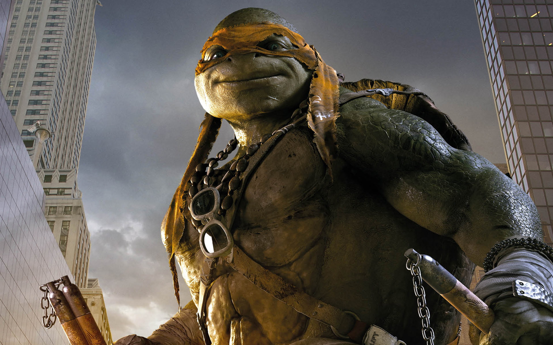 ninja, mikey, mutant, turtles, 1080P, teenage, HD Wallpaper