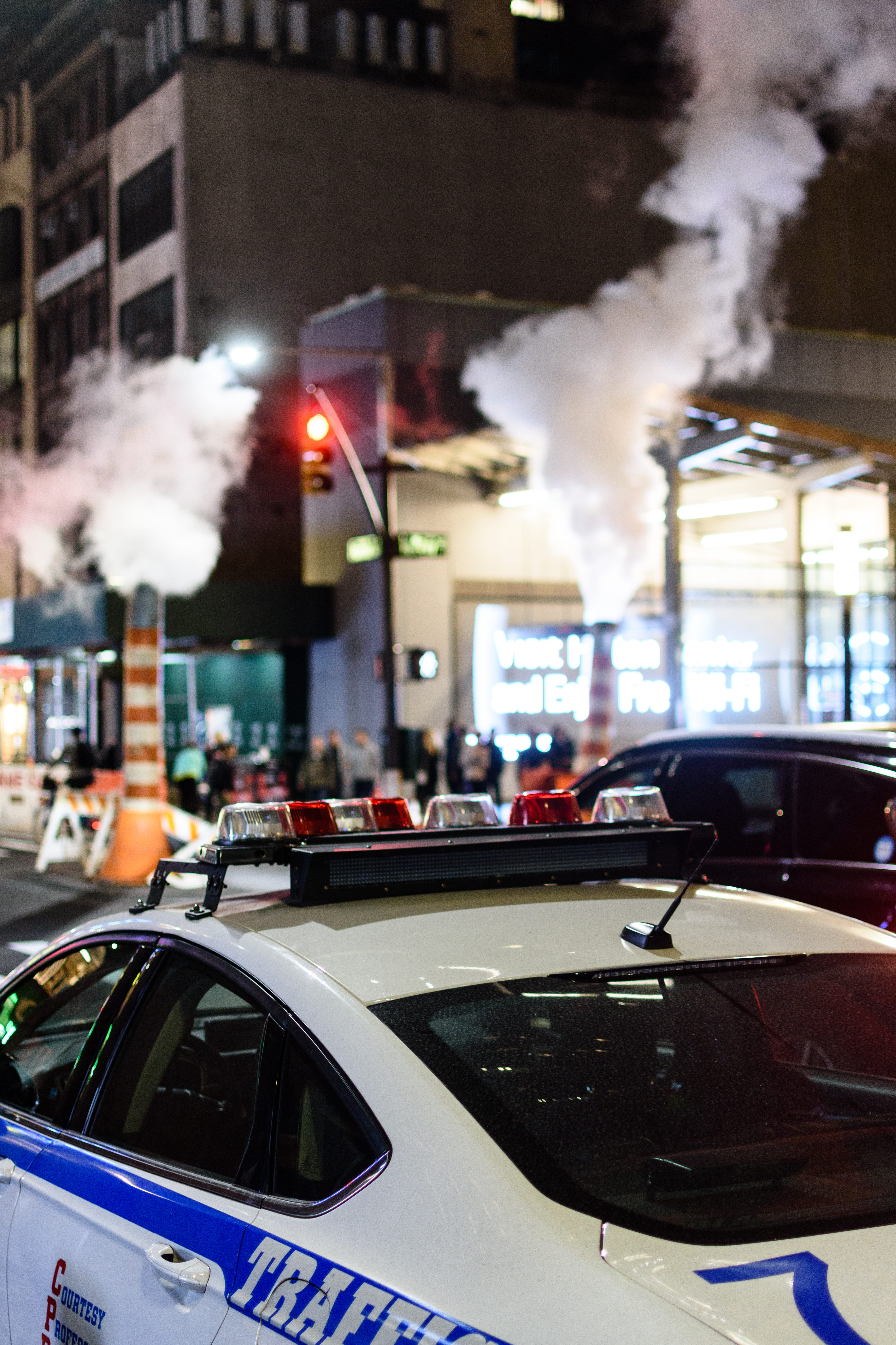 closeup, environmental issues, steam, land vehicle, city, near, outdoors, emitting, photo, night, light, building exterior, motor vehicle, pollution, air pollution, Phone HD Wallpaper