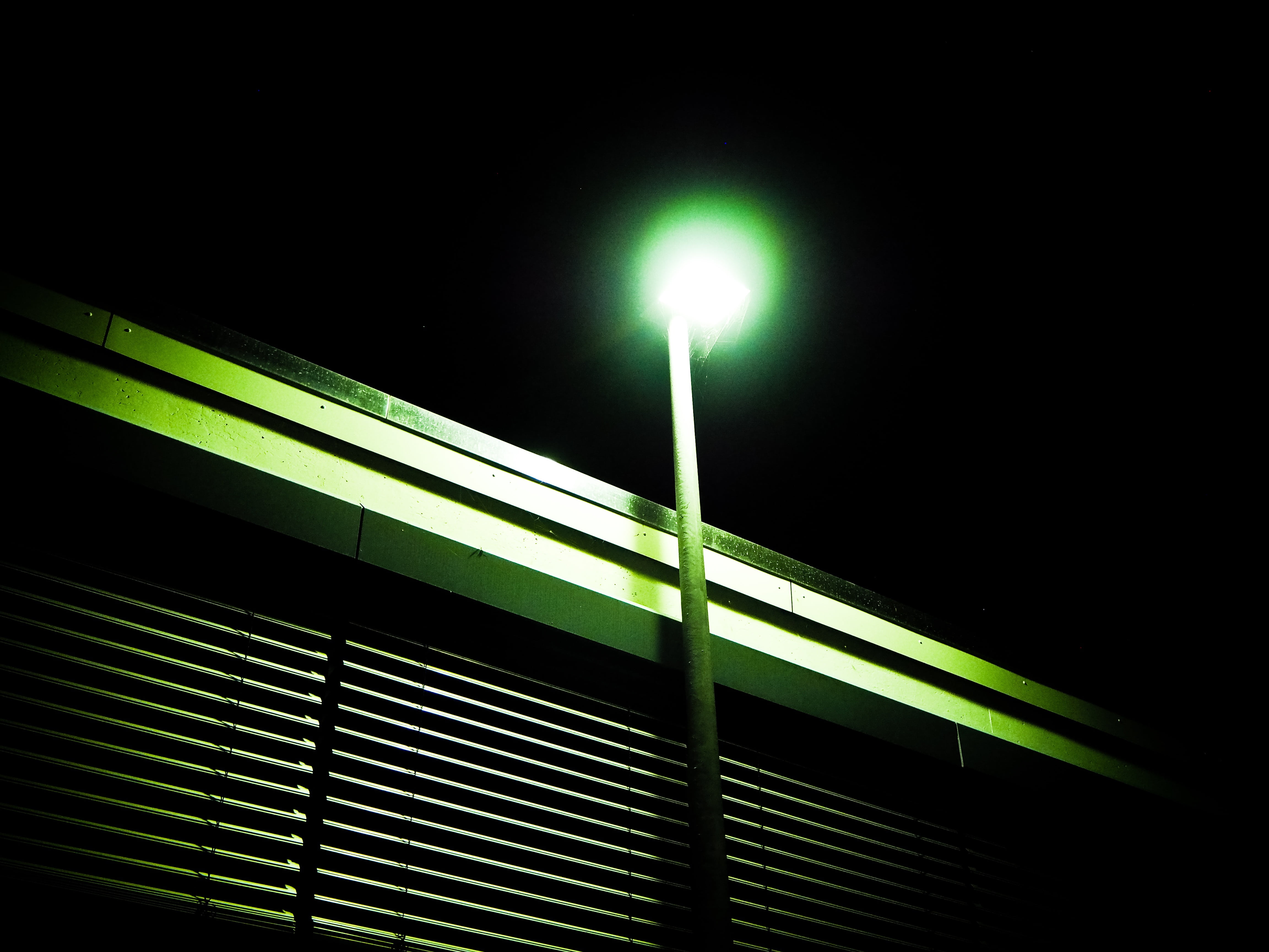 lighting equipment, lighting, black background, electricity, green color, no people, night, outdoors, illuminated, architecture, building, electric lamp, HD Wallpaper