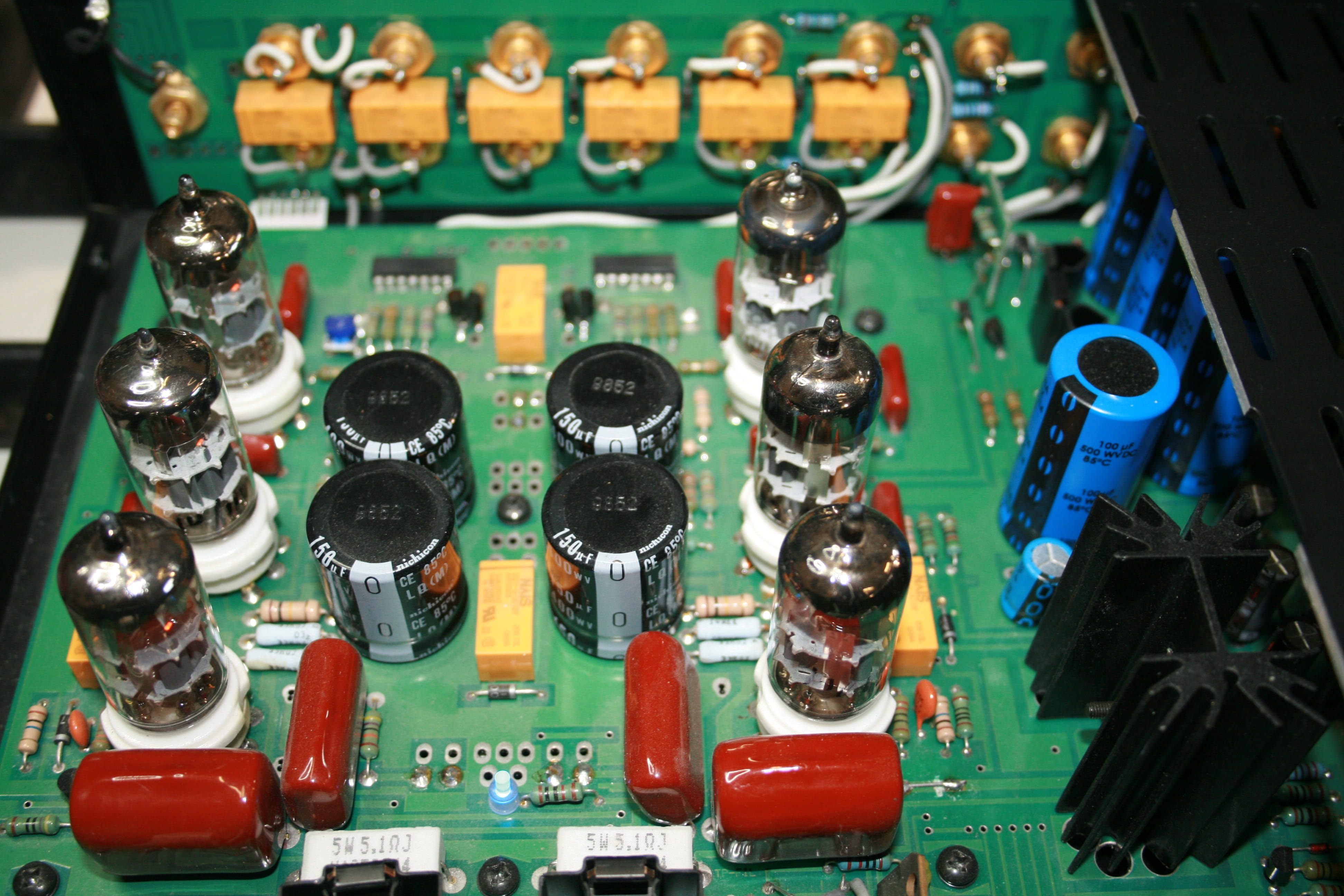 machinery, tubing, cpu, mother board, indoors, radio, work repairs, connection, no people, green color, machine part, technology, components, control, computer part, HD Wallpaper