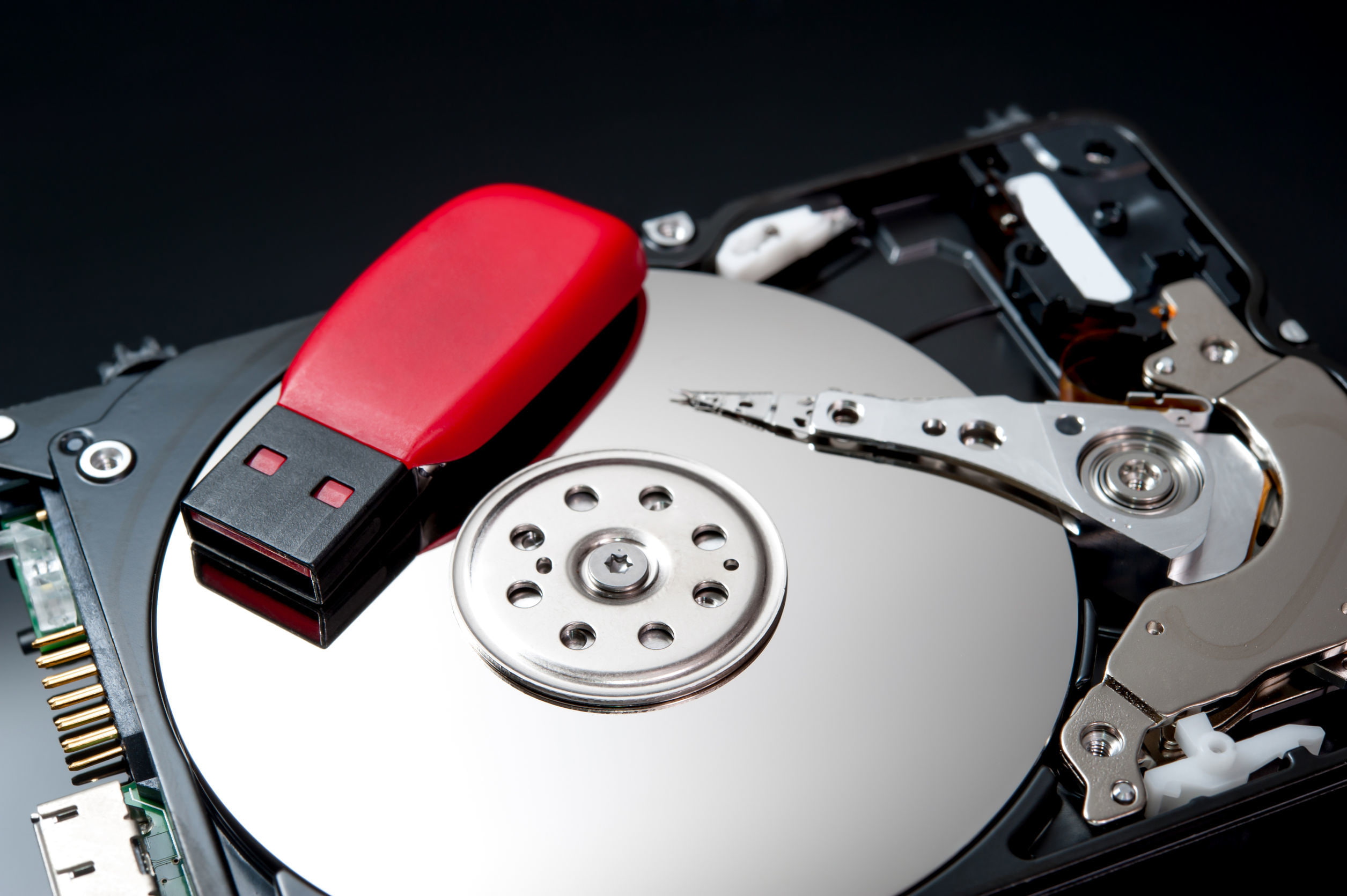 hard disk, computers, pendrive, storage devices, 1080P, HD Wallpaper