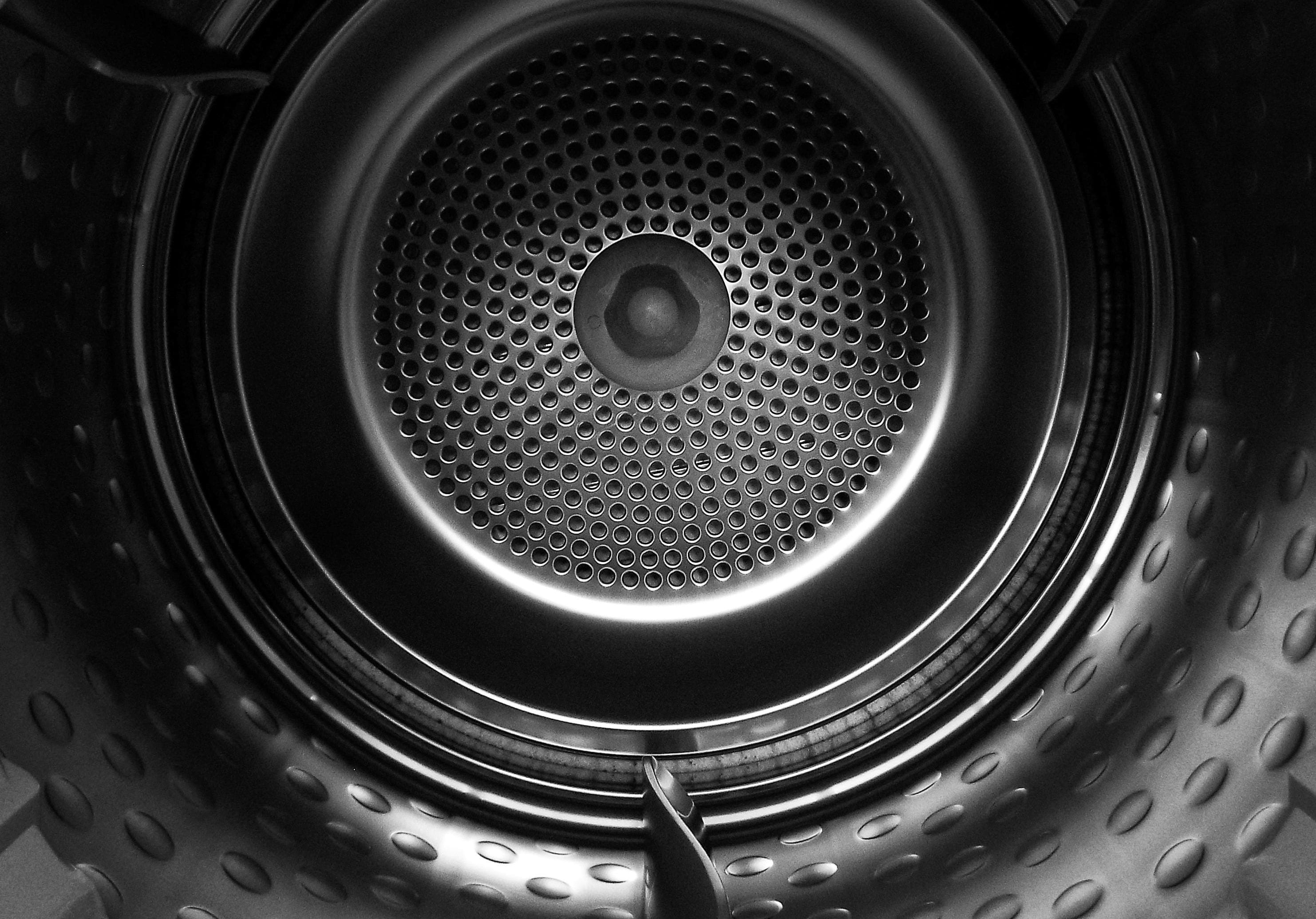 major household appliance, man made object, studio shot, pattern, Dryer, technology, no people, appliance, Ring, silver colored, household equipment, Metal, HD Wallpaper