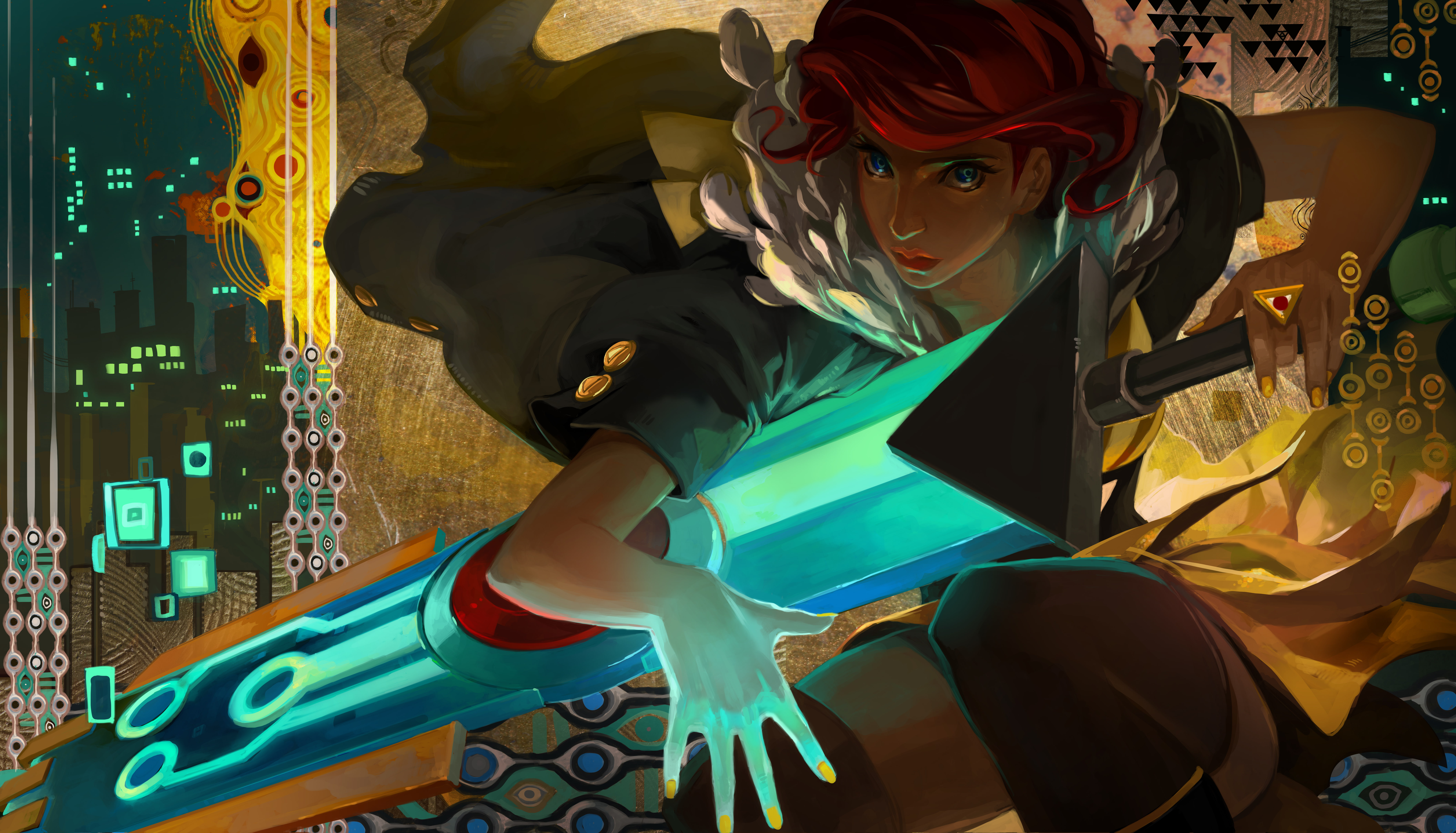 girl, art, 8K, tactic, transistor, HD Wallpaper