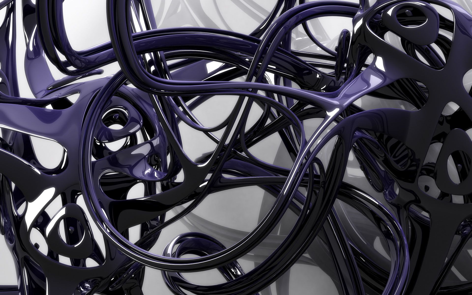 light, purple, 3d and abstract, art, 1080P, figure, shine, HD Wallpaper