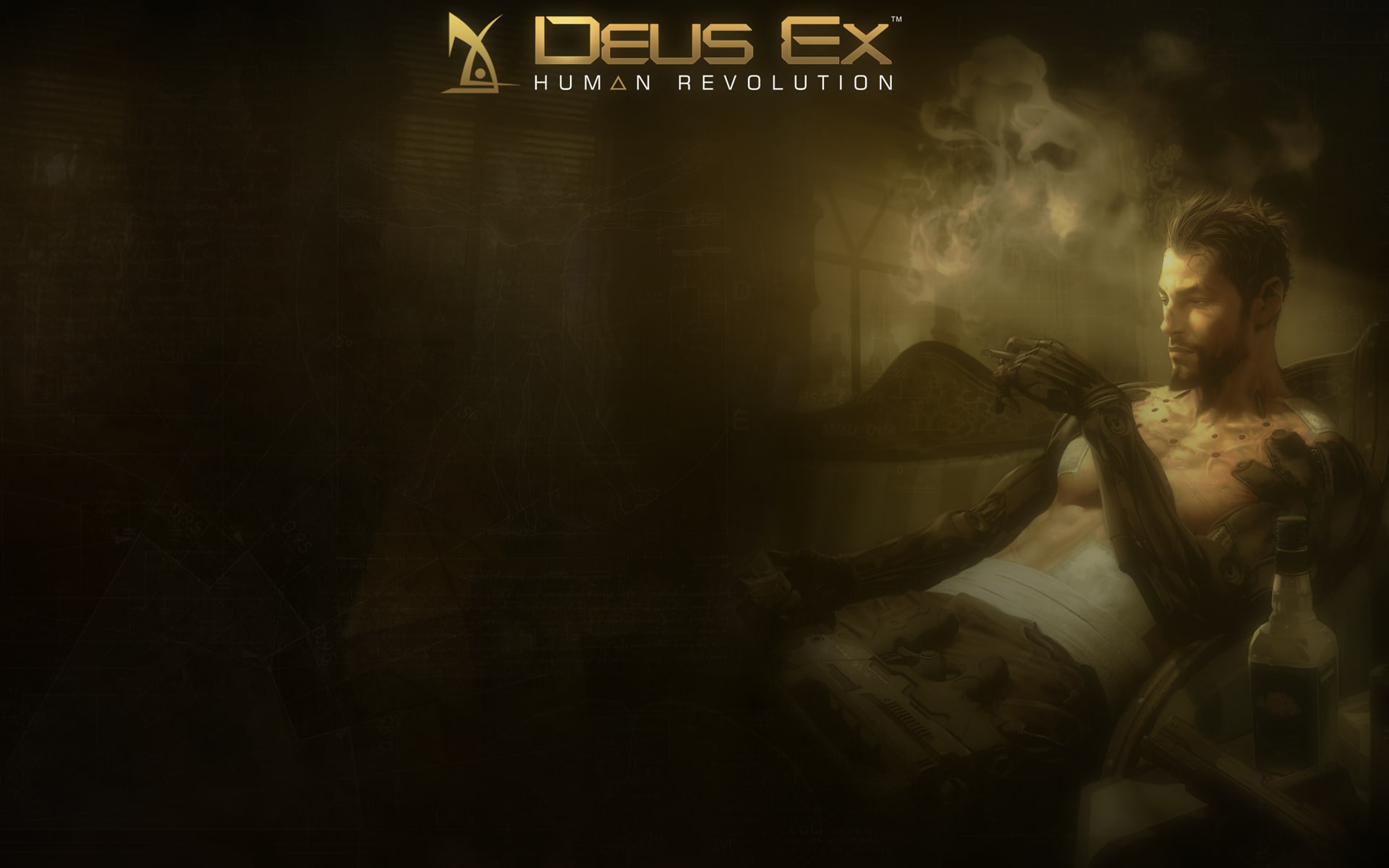 hairstyle, adult, one person, lifestyles, females, video games, young women, casual clothing, women, Deus Ex: Human Revolution, indoors, young adult, long hair, HD Wallpaper