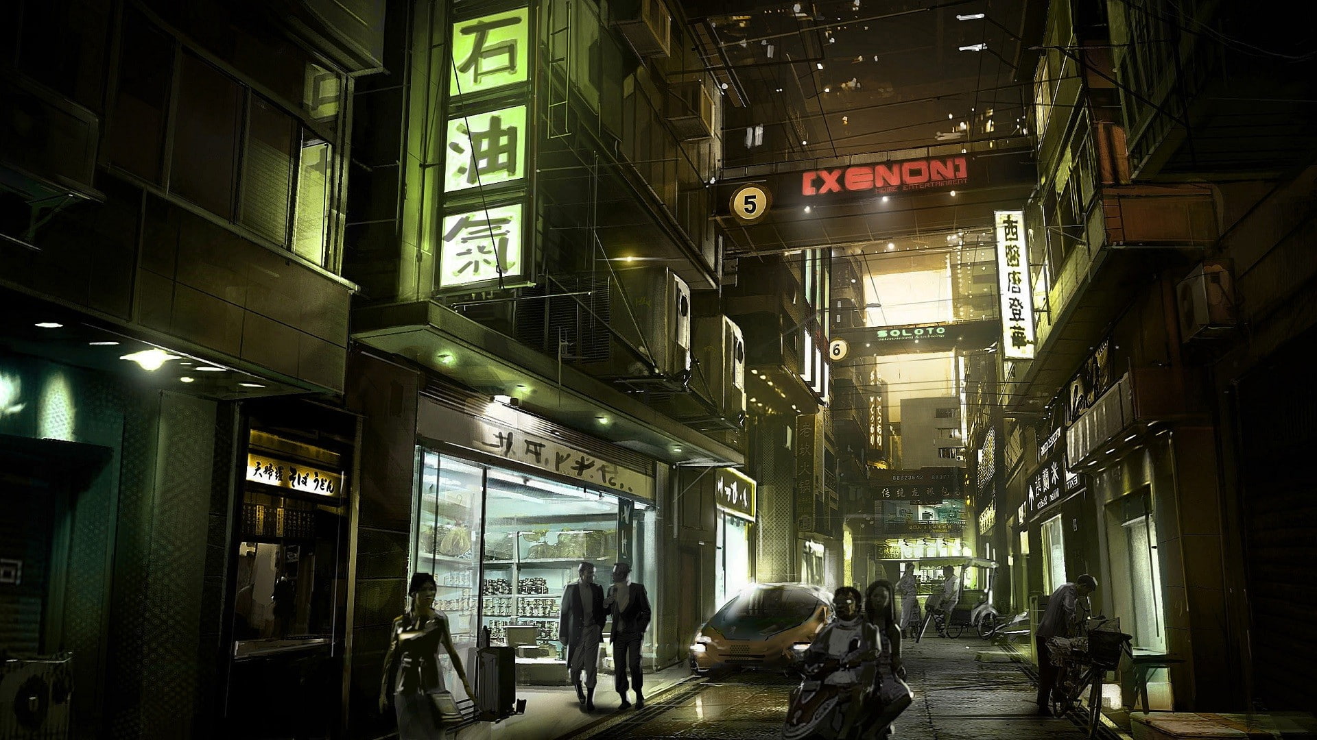 Deus Ex: Human Revolution, 1080P, futuristic, cyberpunk, HD Wallpaper