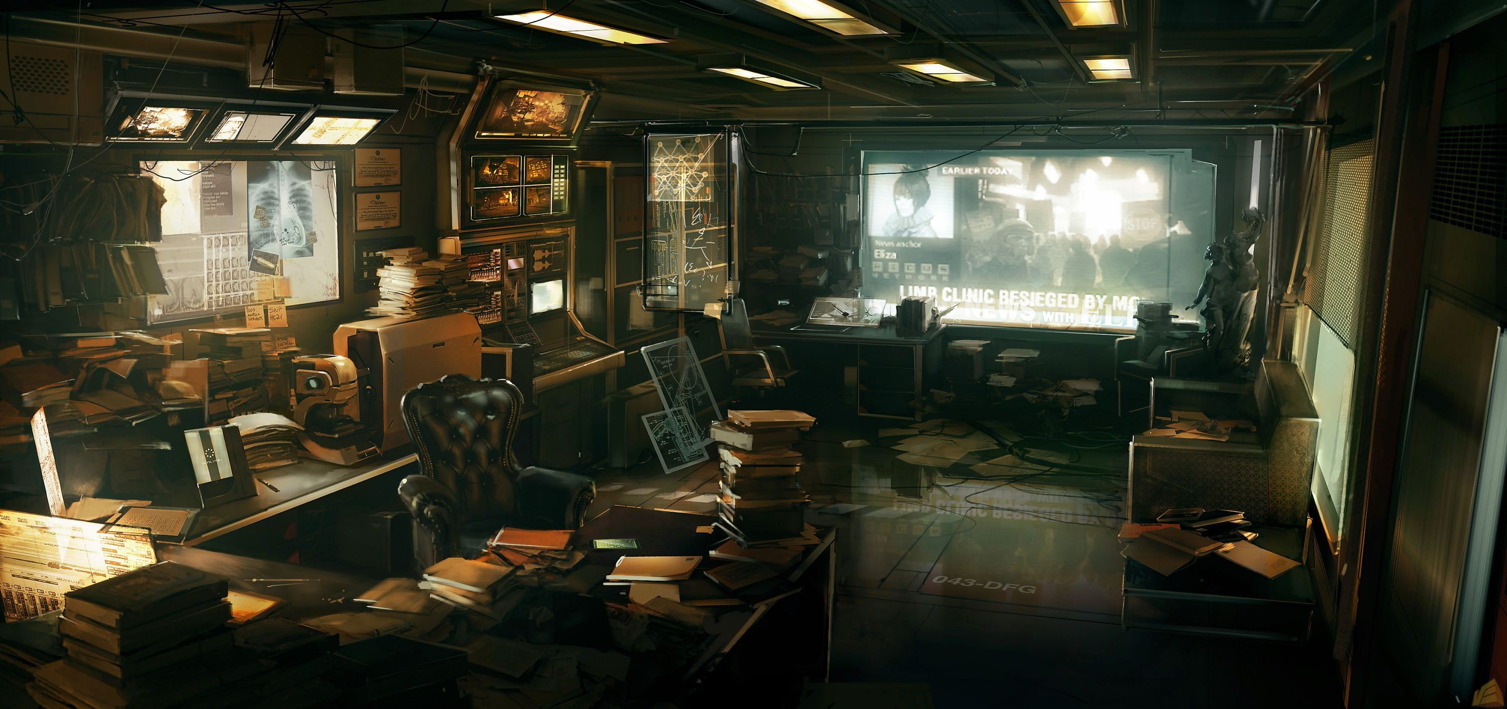 Deus Ex: Human Revolution, cyberpunk, Futuristic, 2K, Concept Art, HD Wallpaper